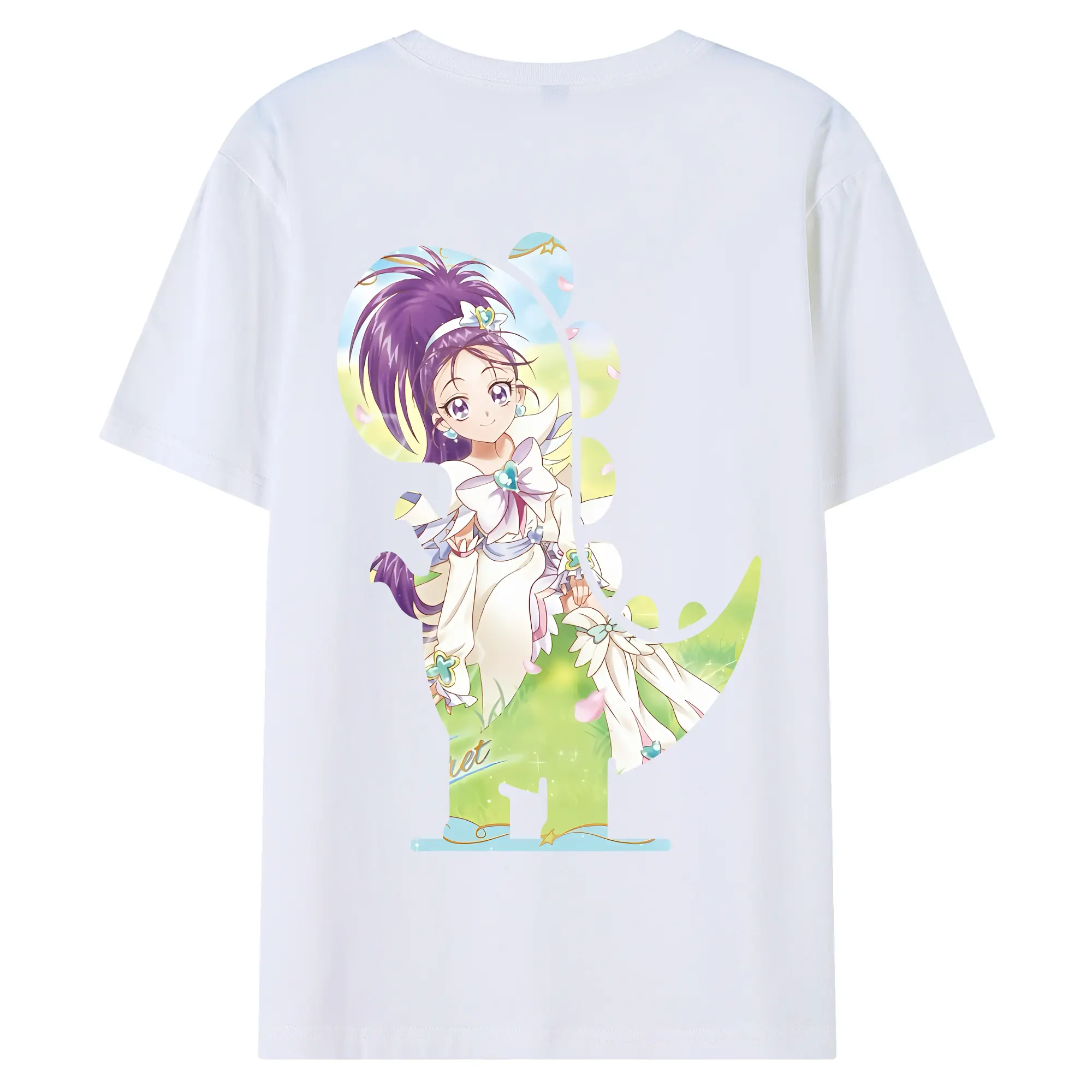 プリキュア グッズ,美翔舞 - 綿100％ 半袖Tシャツ ・ バックプリント ・ 快適 通気性 ・ 日常使い 散歩 スポーツ用