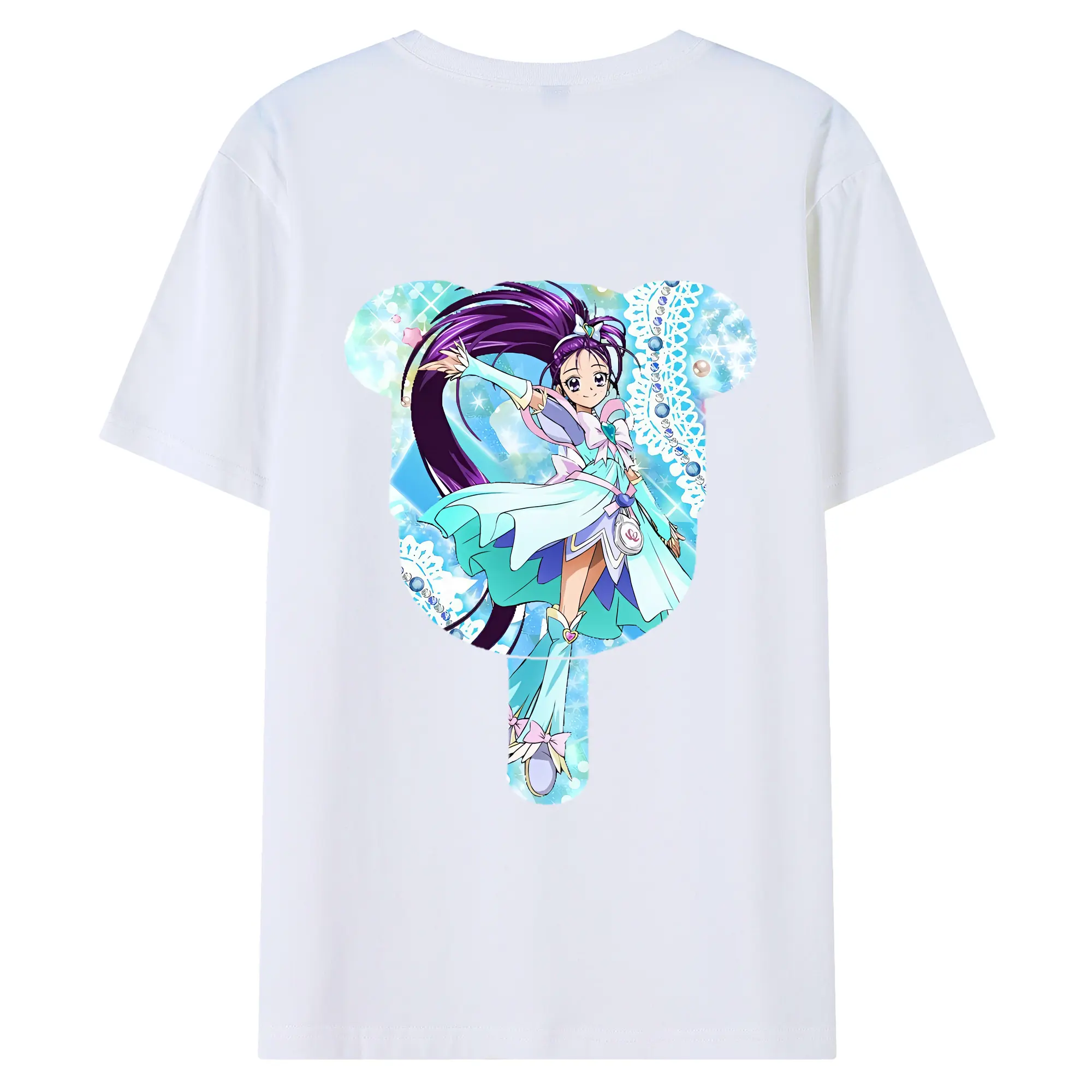 プリキュア グッズ,美翔舞 - 綿100％ 半袖Tシャツ ・ バックプリント ・ 快適 通気性 ・ 日常使い 散歩 スポーツ用