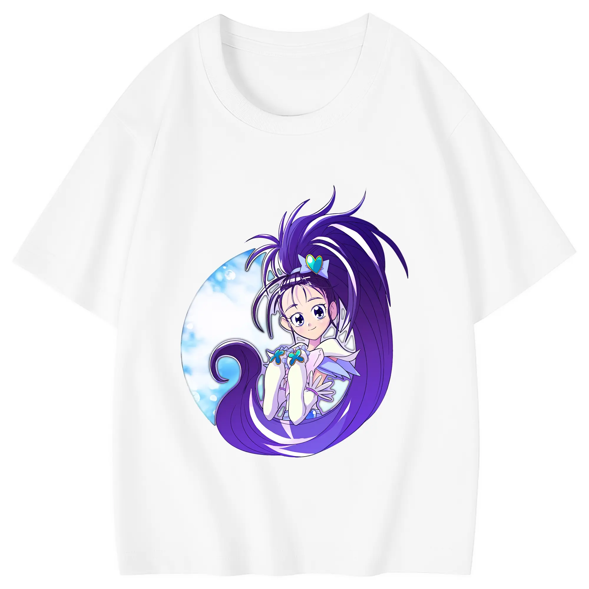 プリキュア グッズ,美翔舞 - 綿100％ キッズTシャツ ・ フロントプリント ・ 快適 通気性 ・ スポーツ カジュアル 散歩用