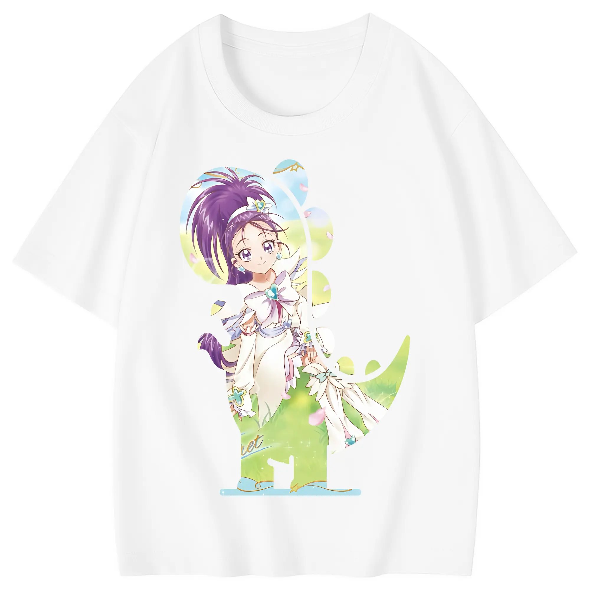 プリキュア グッズ,美翔舞 - 綿100％ キッズTシャツ ・ フロントプリント ・ 快適 通気性 ・ スポーツ カジュアル 散歩用
