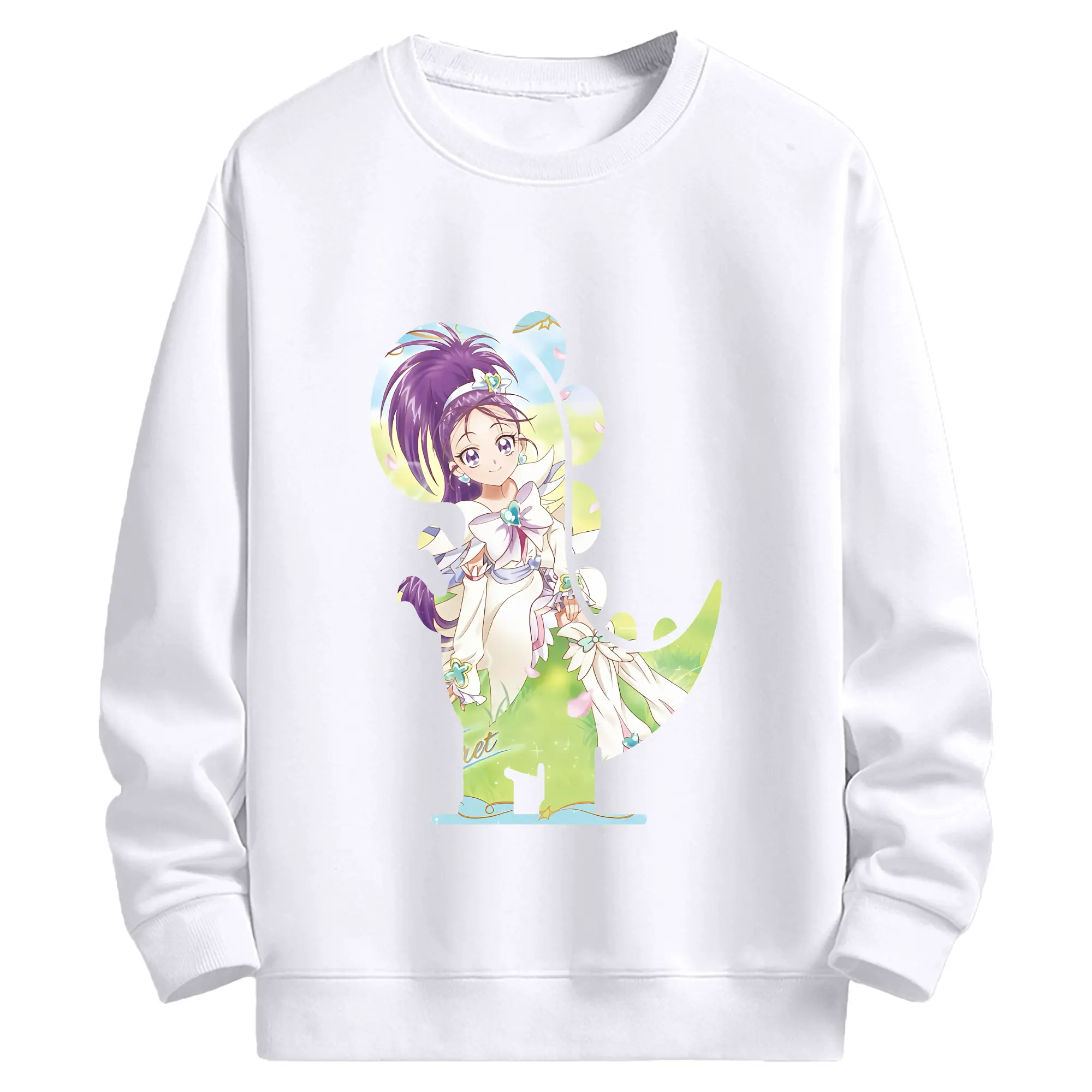 プリキュア グッズ,美翔舞 - 高品質 クルーネック スウェット ・ コットン59％ ポリエステル41％ ・ ユニセックス 長袖 トレーナー ・ カジュアル デイリー スポーツ 散歩用