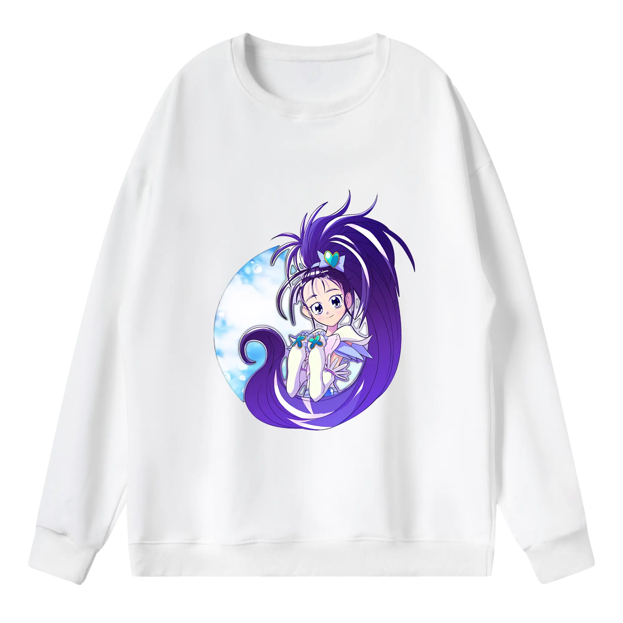 プリキュア グッズ,美翔舞 - 薄手 クルーネック スウェット 裏毛260g · ポリエステル 春秋向け カジュアル 男女兼用 · トレーナー デイリー スポーツ 散歩に最適