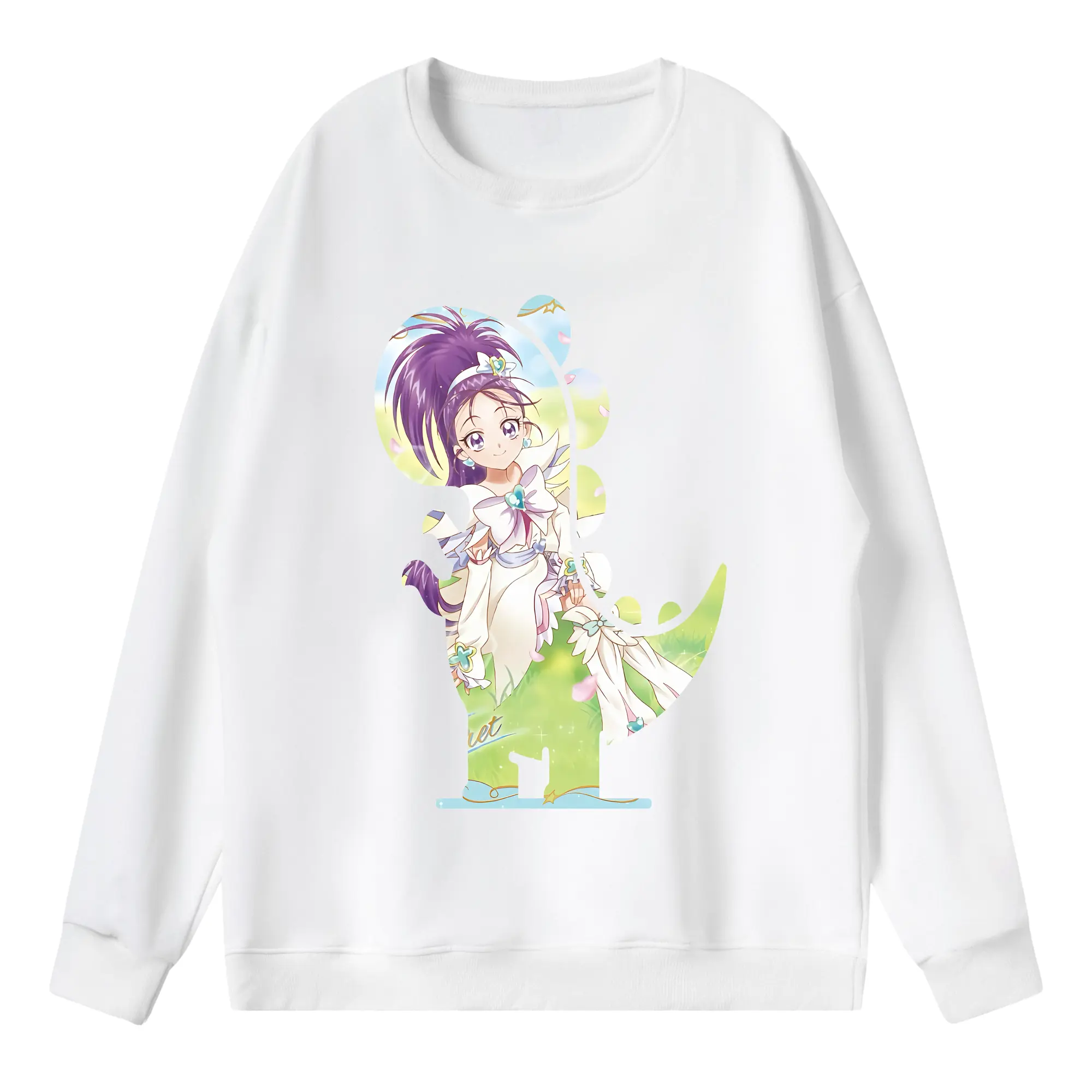 プリキュア グッズ,美翔舞 - 薄手 クルーネック スウェット 裏毛260g · ポリエステル 春秋向け カジュアル 男女兼用 · トレーナー デイリー スポーツ 散歩に最適