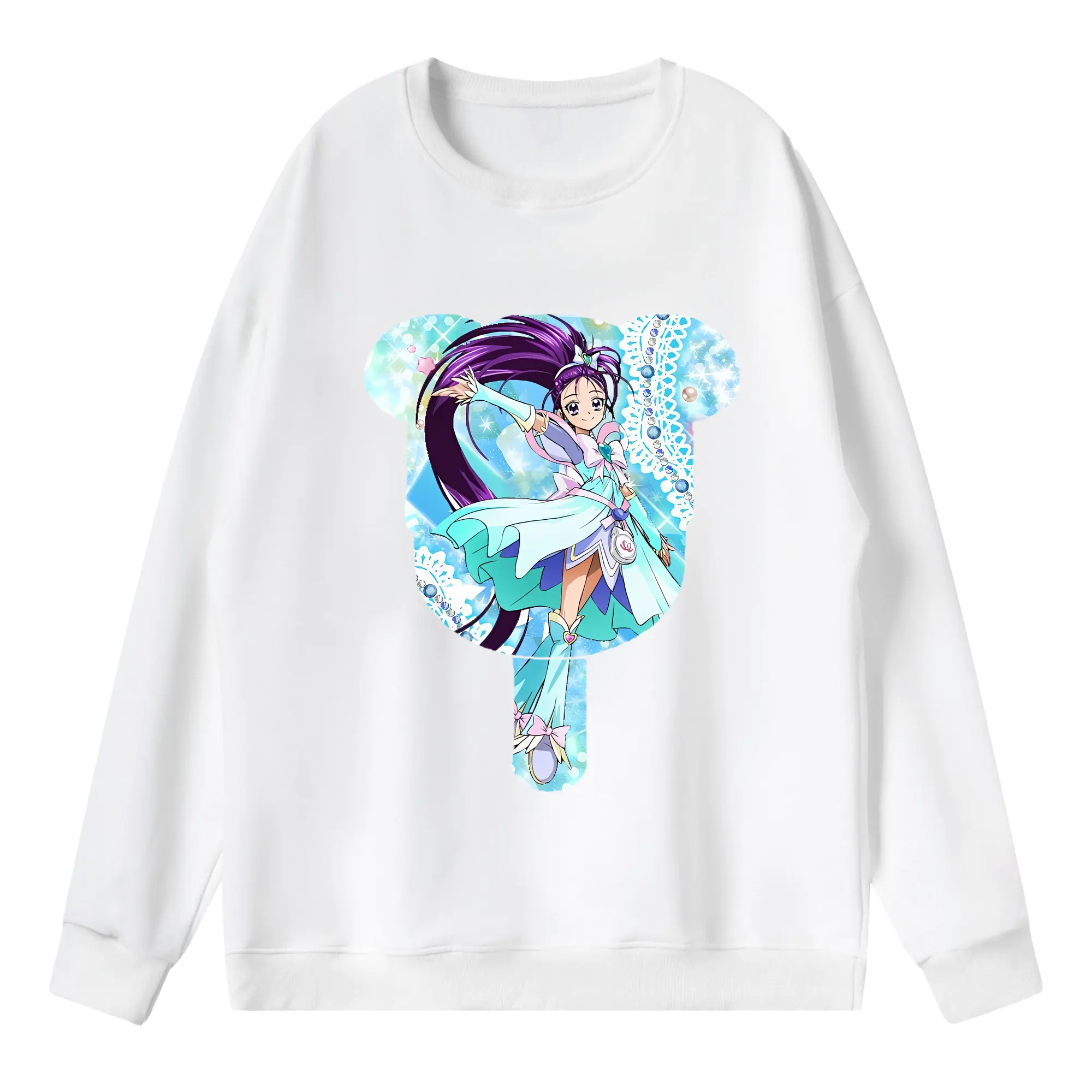 プリキュア グッズ,美翔舞 - 薄手 クルーネック スウェット 裏毛260g · ポリエステル 春秋向け カジュアル 男女兼用 · トレーナー デイリー スポーツ 散歩に最適