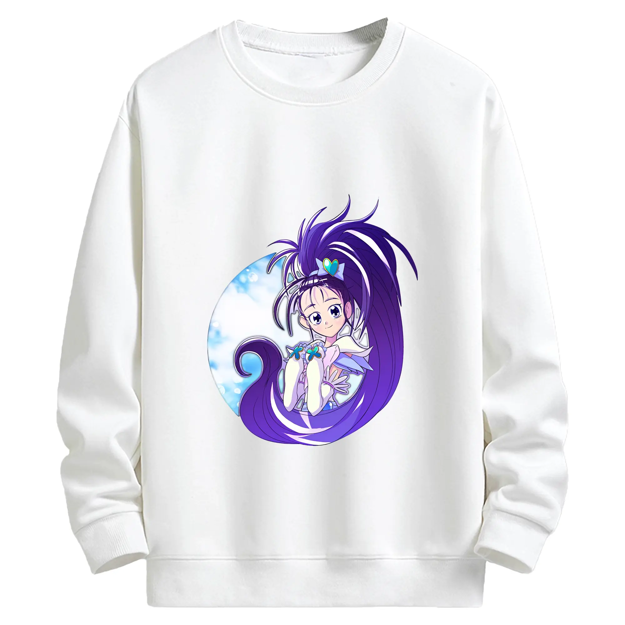 プリキュア グッズ,美翔舞 - キッズ クルーネックスウェットシャツ ・ フロントプリント ・ 綿80％ ポリエステル20％ ・ 快適 通学 スポーツ 日常使い お散歩用