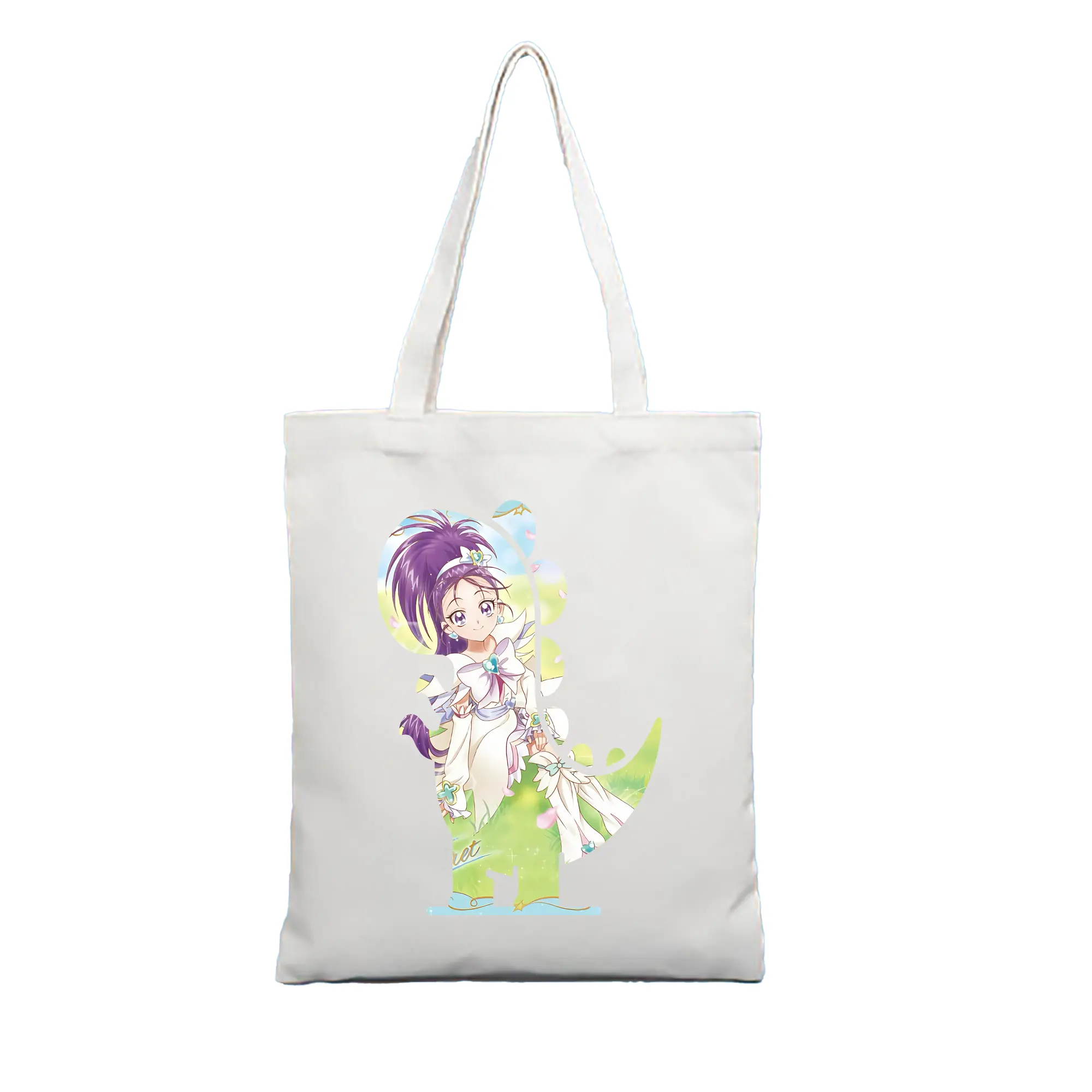 プリキュア グッズ,美翔舞 - 縦型キャンバス手提げバッグ（トートバッグ） ・ キャンバス素材 ・ ショッピング用 ・ 軽量 丈夫 お手入れ簡単