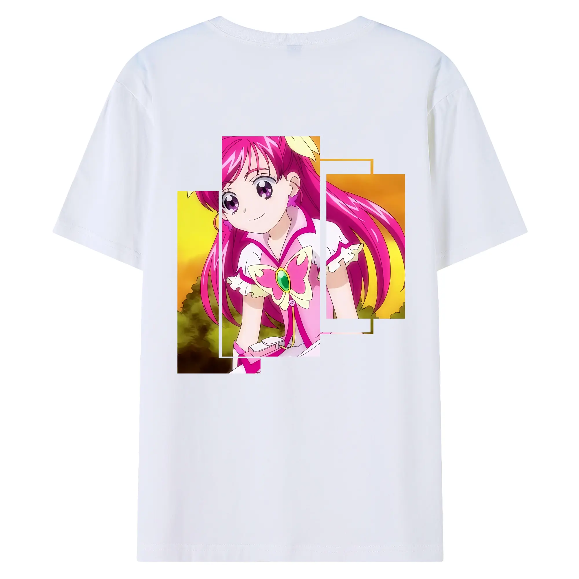 プリキュア グッズ,夢原のぞみ - 綿100％ 半袖Tシャツ ・ バックプリント ・ 快適 通気性 ・ 日常使い 散歩 スポーツ用