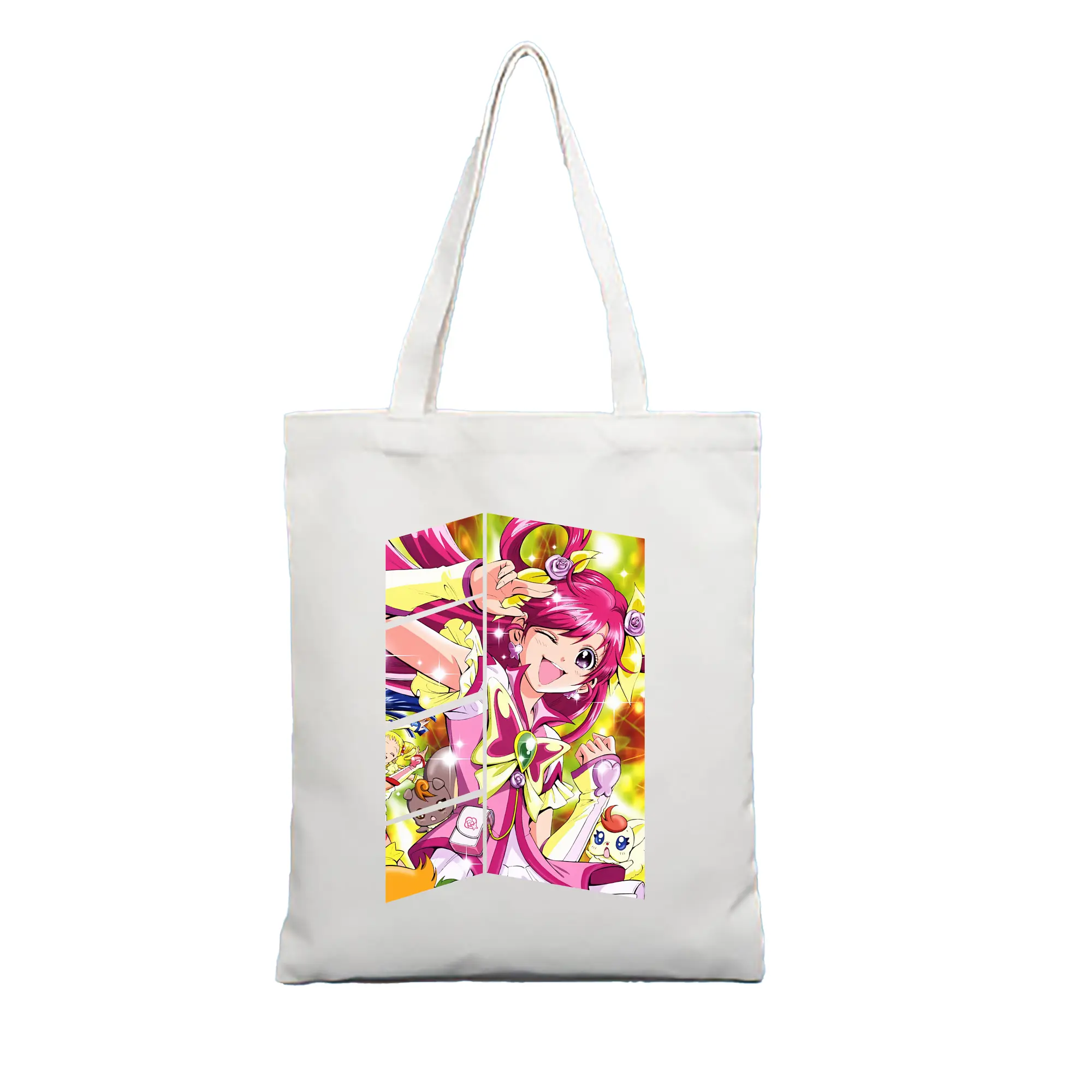 プリキュア グッズ,夢原のぞみ - 縦型キャンバス手提げバッグ（トートバッグ） ・ キャンバス素材 ・ ショッピング用 ・ 軽量 丈夫 お手入れ簡単