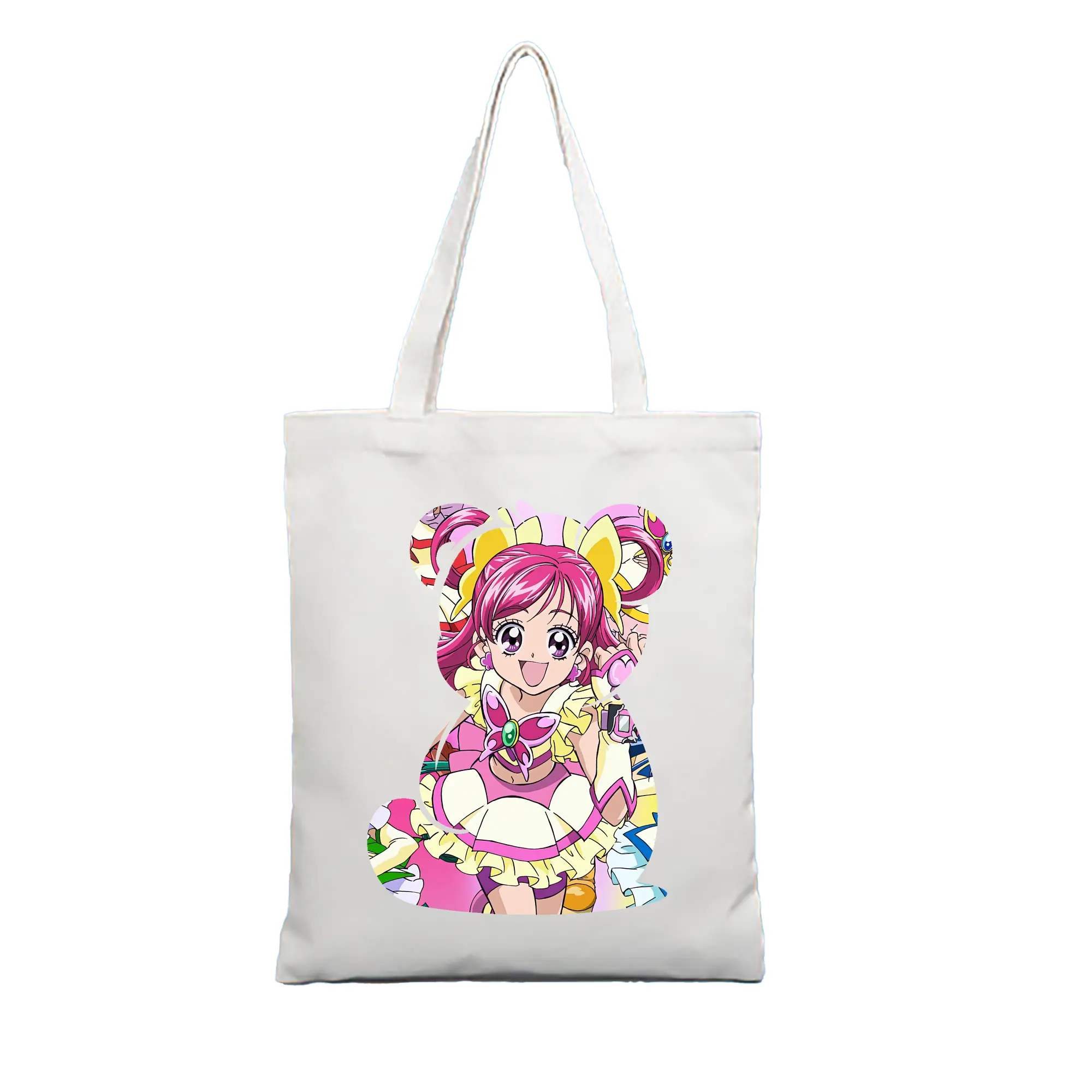 プリキュア グッズ,夢原のぞみ - 縦型キャンバス手提げバッグ（トートバッグ） ・ キャンバス素材 ・ ショッピング用 ・ 軽量 丈夫 お手入れ簡単