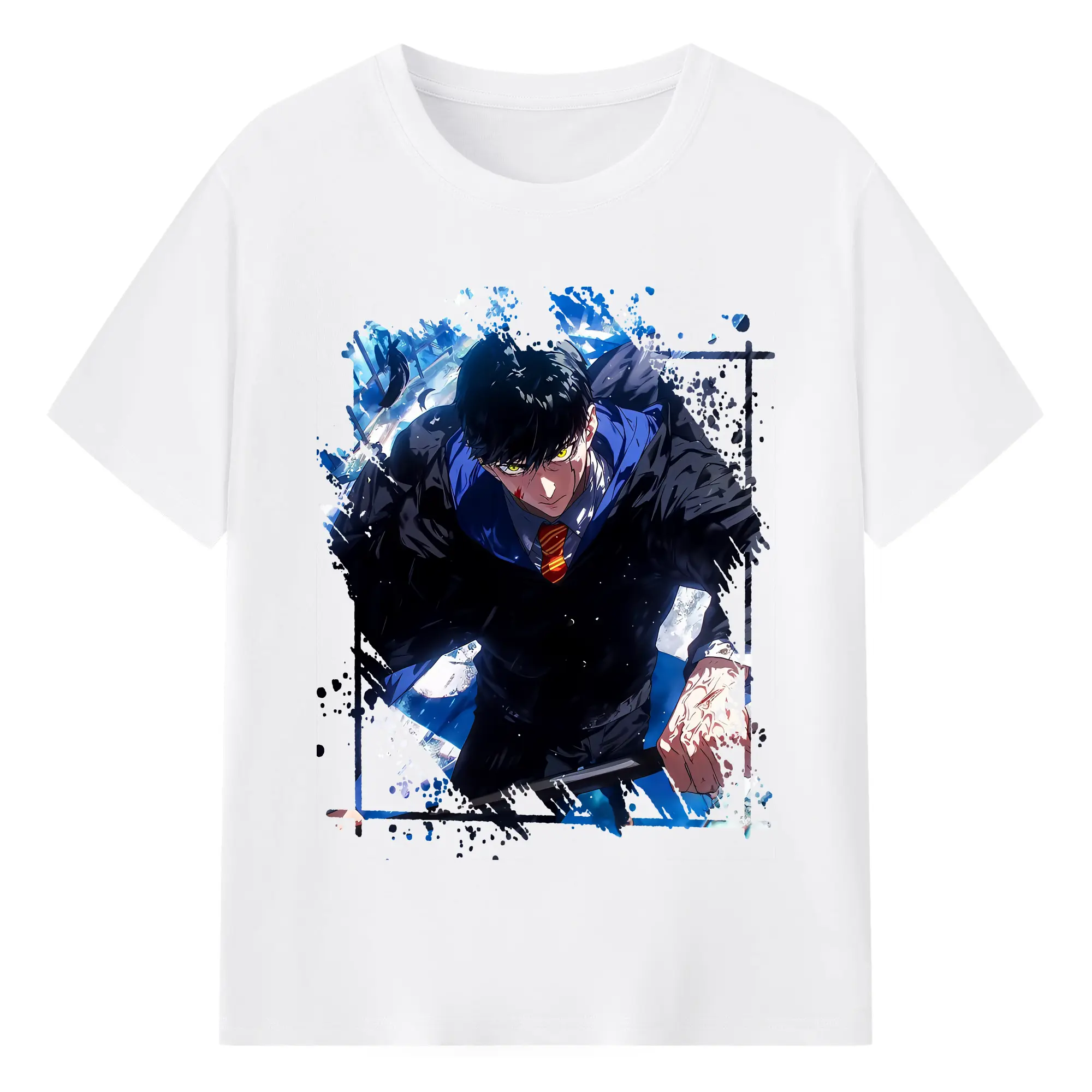 マッシュル グッズ,マッシュ・バーネデッド - 綿100％ 半袖Tシャツ ・ フロントプリント ・ 快適 通気性 ・ 日常使い 散歩 スポーツ用