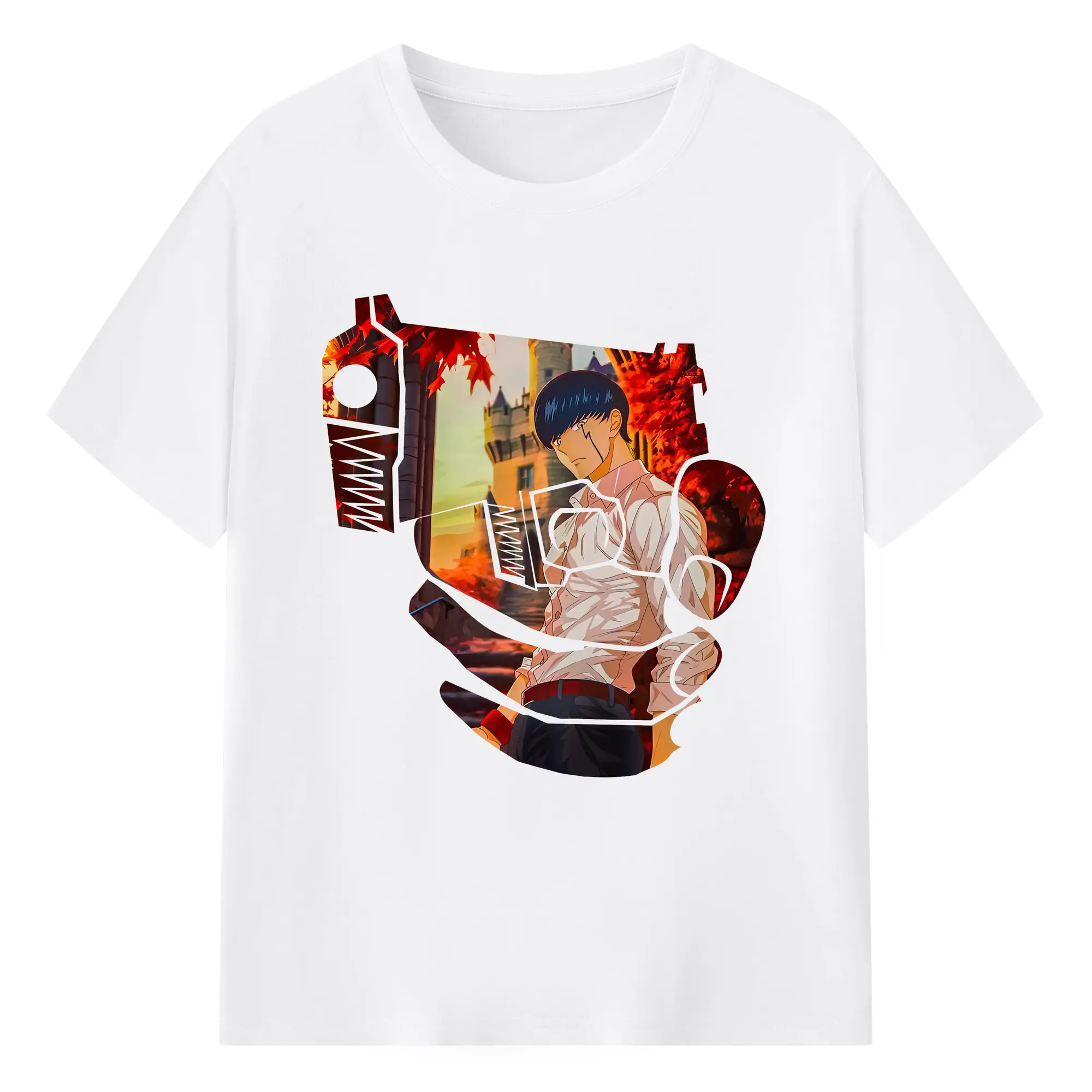 マッシュル グッズ,マッシュ・バーネデッド - 綿100％ 半袖Tシャツ ・ フロントプリント ・ 快適 通気性 ・ 日常使い 散歩 スポーツ用