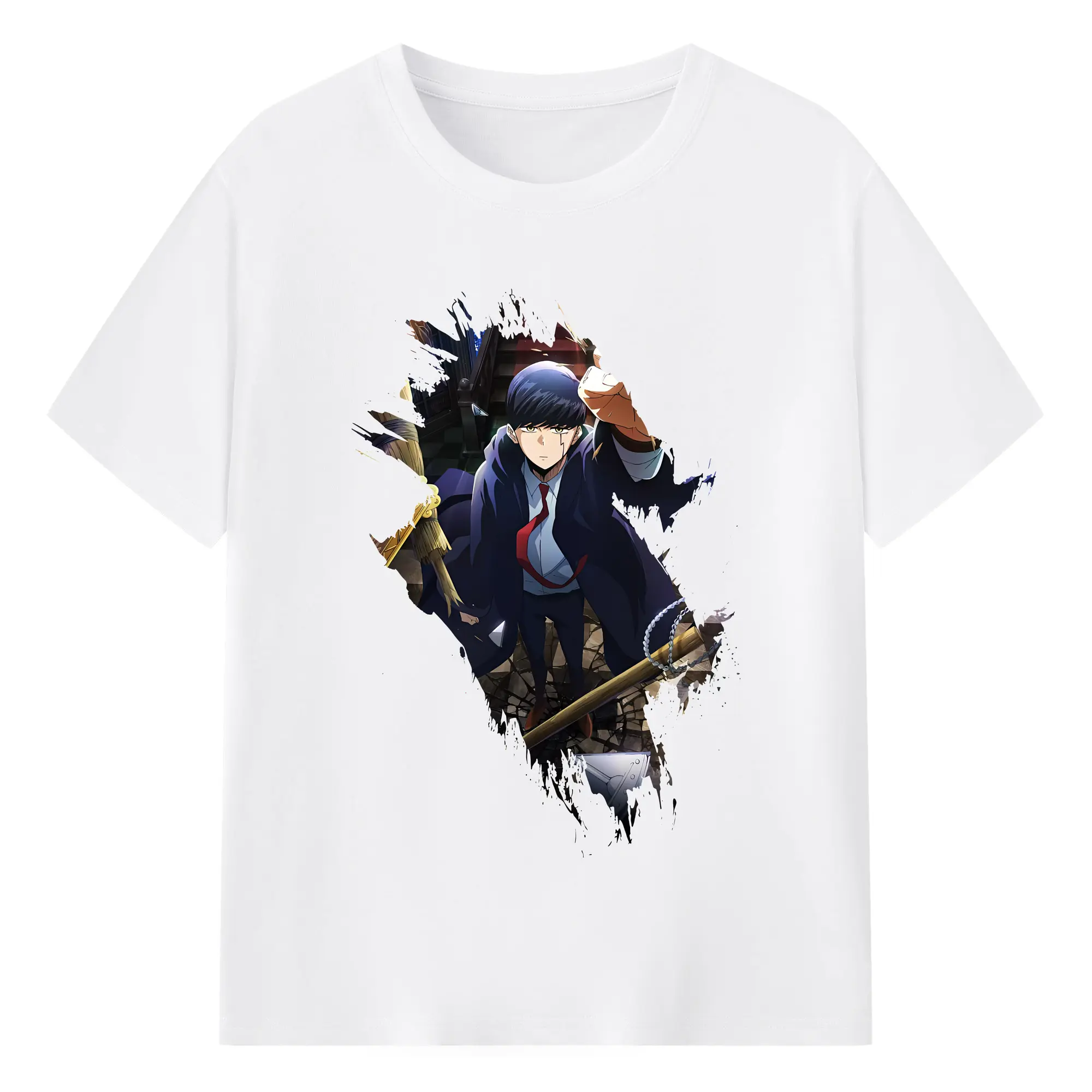 マッシュル グッズ,マッシュ・バーネデッド - 綿100％ 半袖Tシャツ ・ フロントプリント ・ 快適 通気性 ・ 日常使い 散歩 スポーツ用