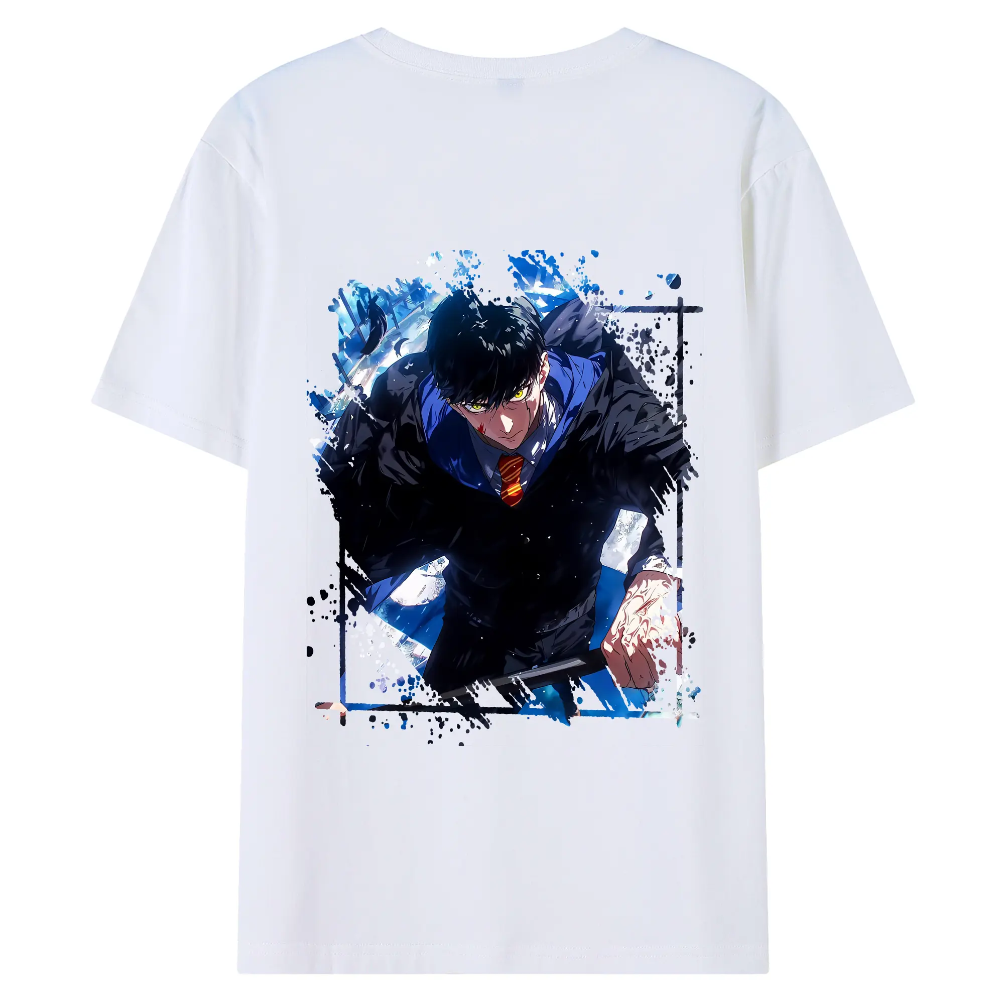 マッシュル グッズ,マッシュ・バーネデッド - 綿100％ 半袖Tシャツ ・ バックプリント ・ 快適 通気性 ・ 日常使い 散歩 スポーツ用