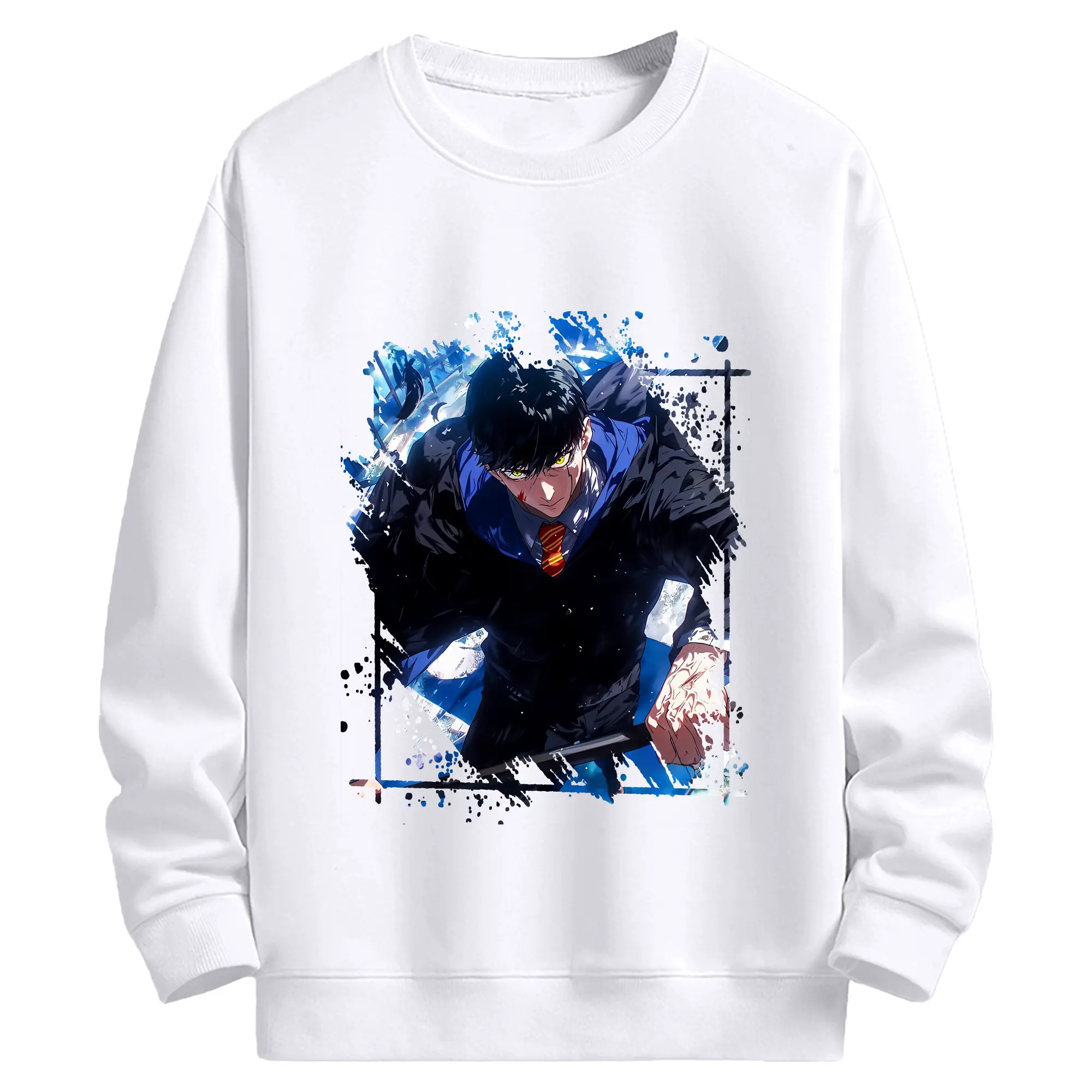 マッシュル グッズ,マッシュ・バーネデッド - 高品質 クルーネック スウェット ・ コットン59％ ポリエステル41％ ・ ユニセックス 長袖 トレーナー ・ カジュアル デイリー スポーツ 散歩用