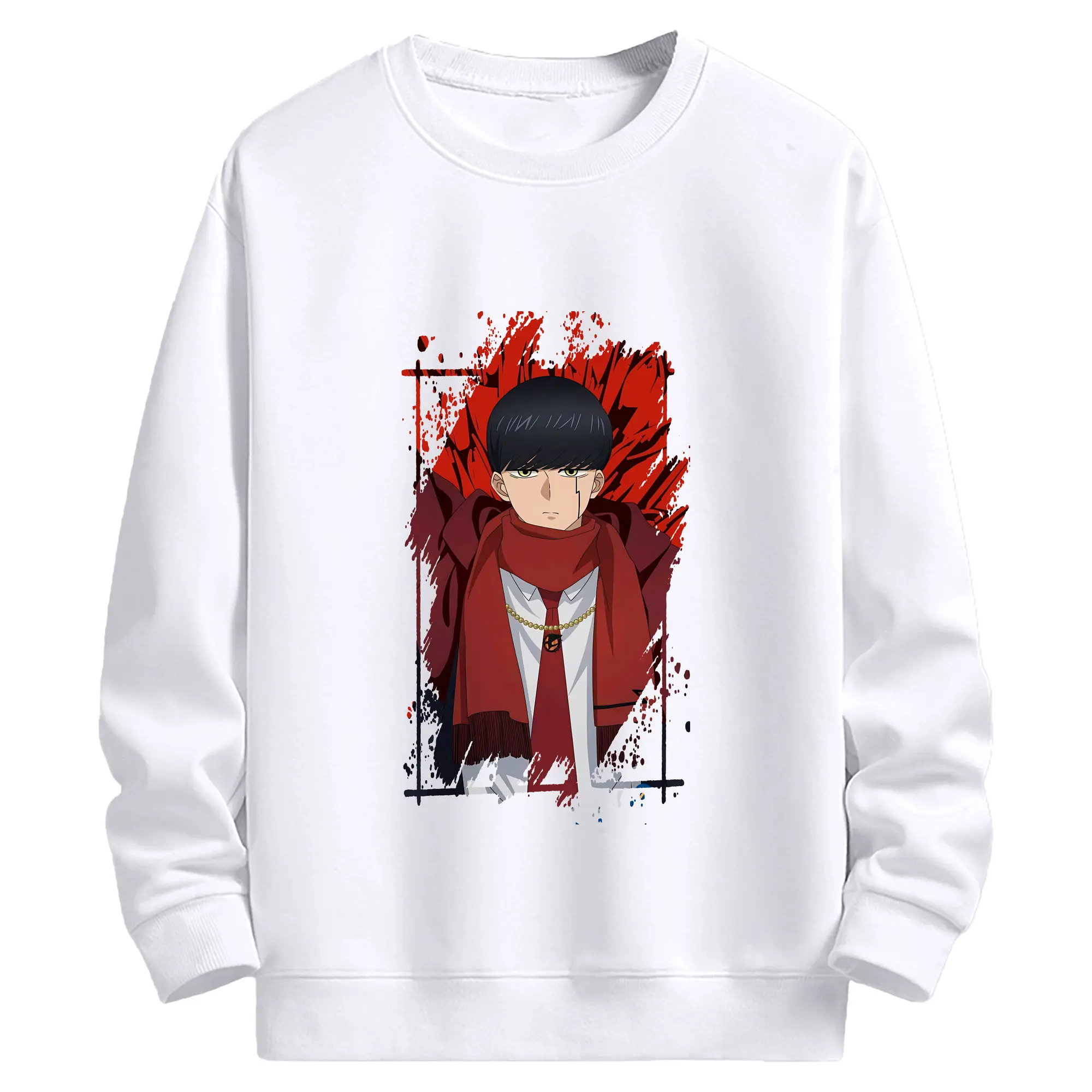 マッシュル グッズ,マッシュ・バーネデッド - 高品質 クルーネック スウェット ・ コットン59％ ポリエステル41％ ・ ユニセックス 長袖 トレーナー ・ カジュアル デイリー スポーツ 散歩用