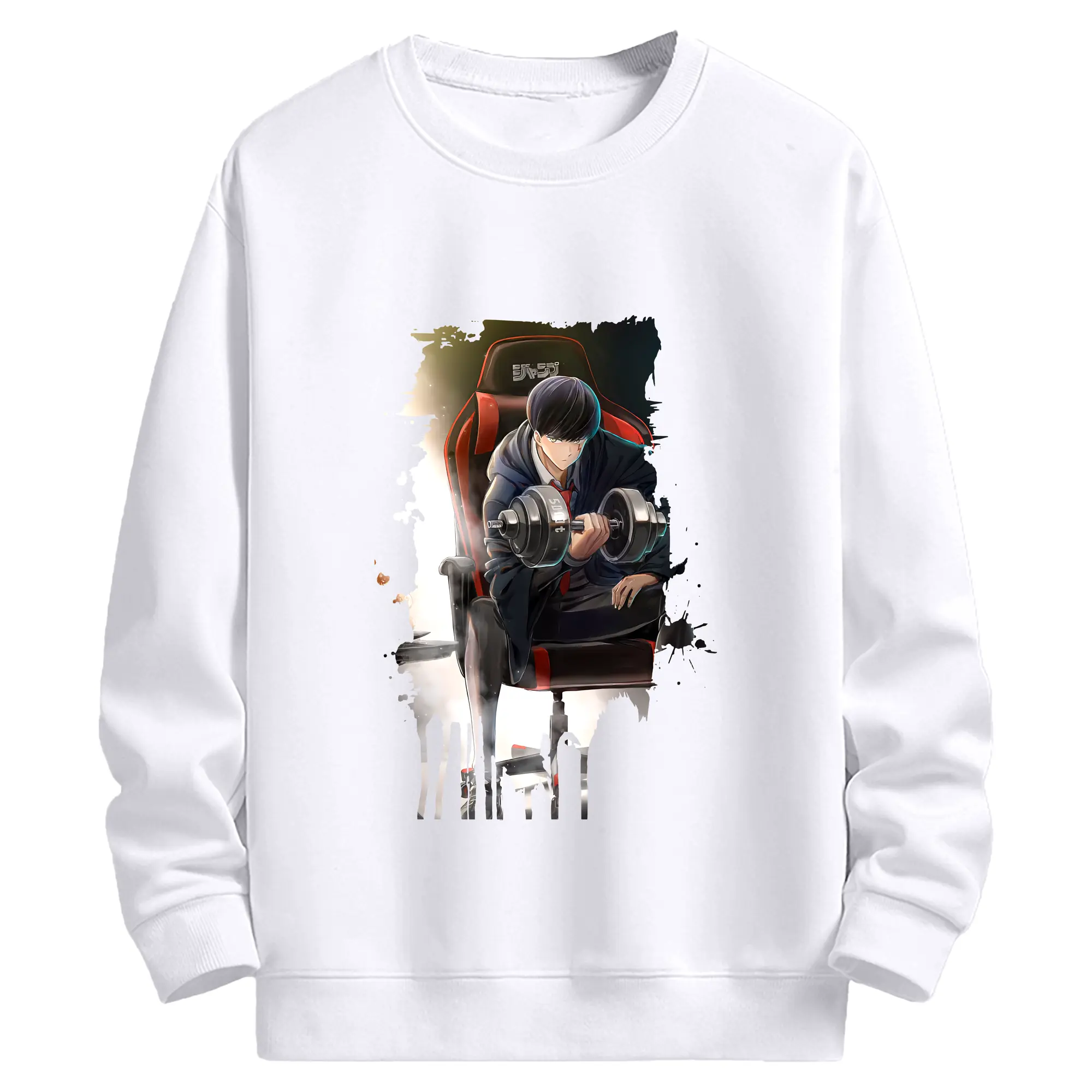 マッシュル グッズ,マッシュ・バーネデッド - 高品質 クルーネック スウェット ・ コットン59％ ポリエステル41％ ・ ユニセックス 長袖 トレーナー ・ カジュアル デイリー スポーツ 散歩用