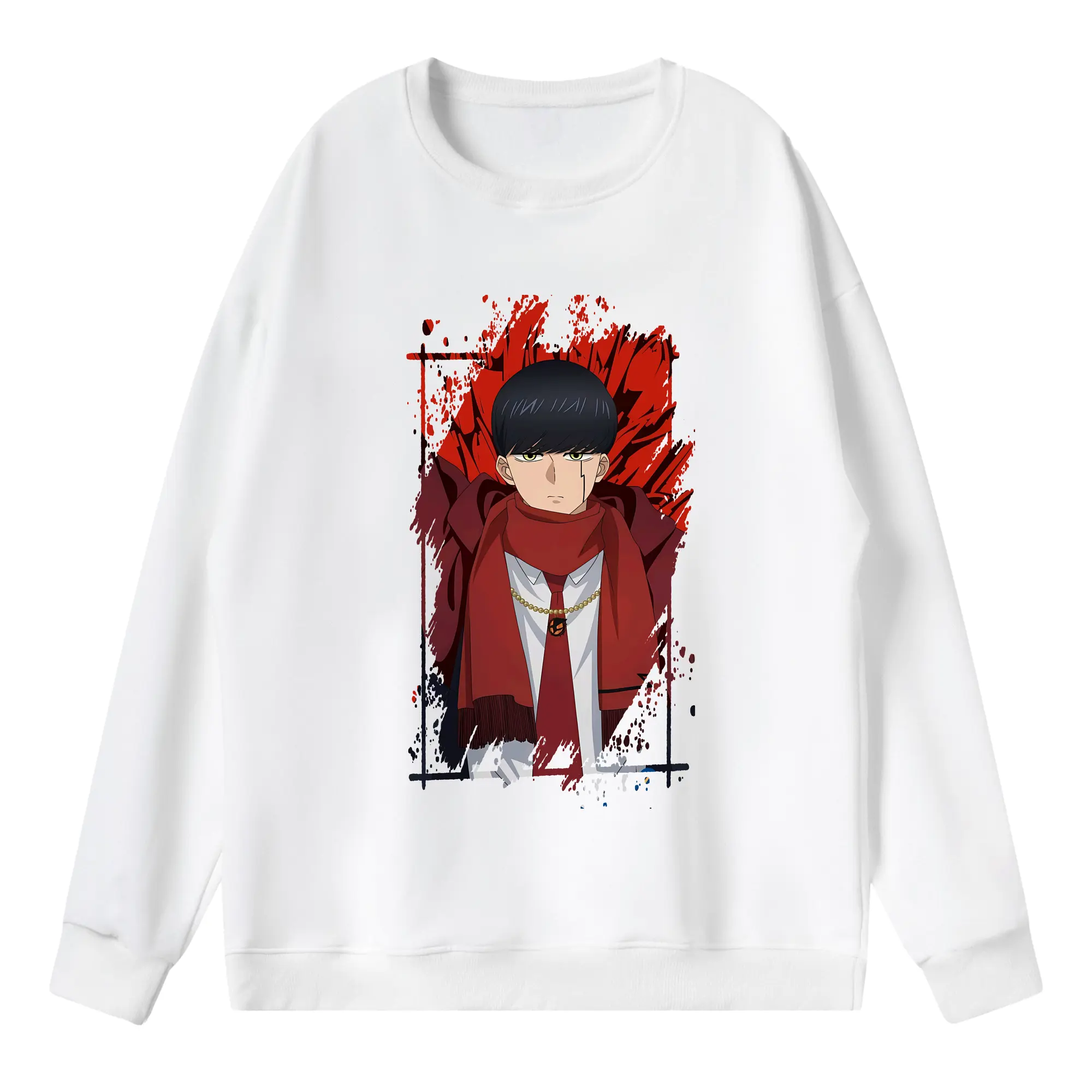 マッシュル グッズ,マッシュ・バーネデッド - 薄手 クルーネック スウェット 裏毛260g · ポリエステル 春秋向け カジュアル 男女兼用 · トレーナー デイリー スポーツ 散歩に最適