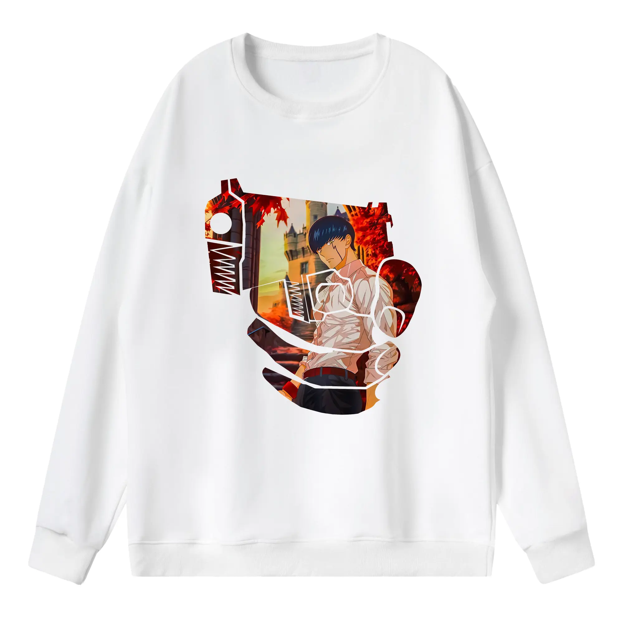 マッシュル グッズ,マッシュ・バーネデッド - 薄手 クルーネック スウェット 裏毛260g · ポリエステル 春秋向け カジュアル 男女兼用 · トレーナー デイリー スポーツ 散歩に最適