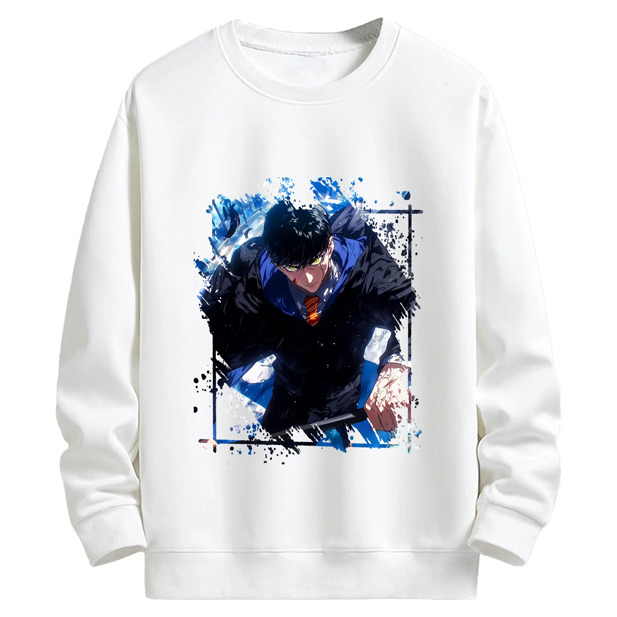 マッシュル グッズ,マッシュ・バーネデッド - キッズ クルーネックスウェットシャツ ・ フロントプリント ・ 綿80％ ポリエステル20％ ・ 快適 通学 スポーツ 日常使い お散歩用