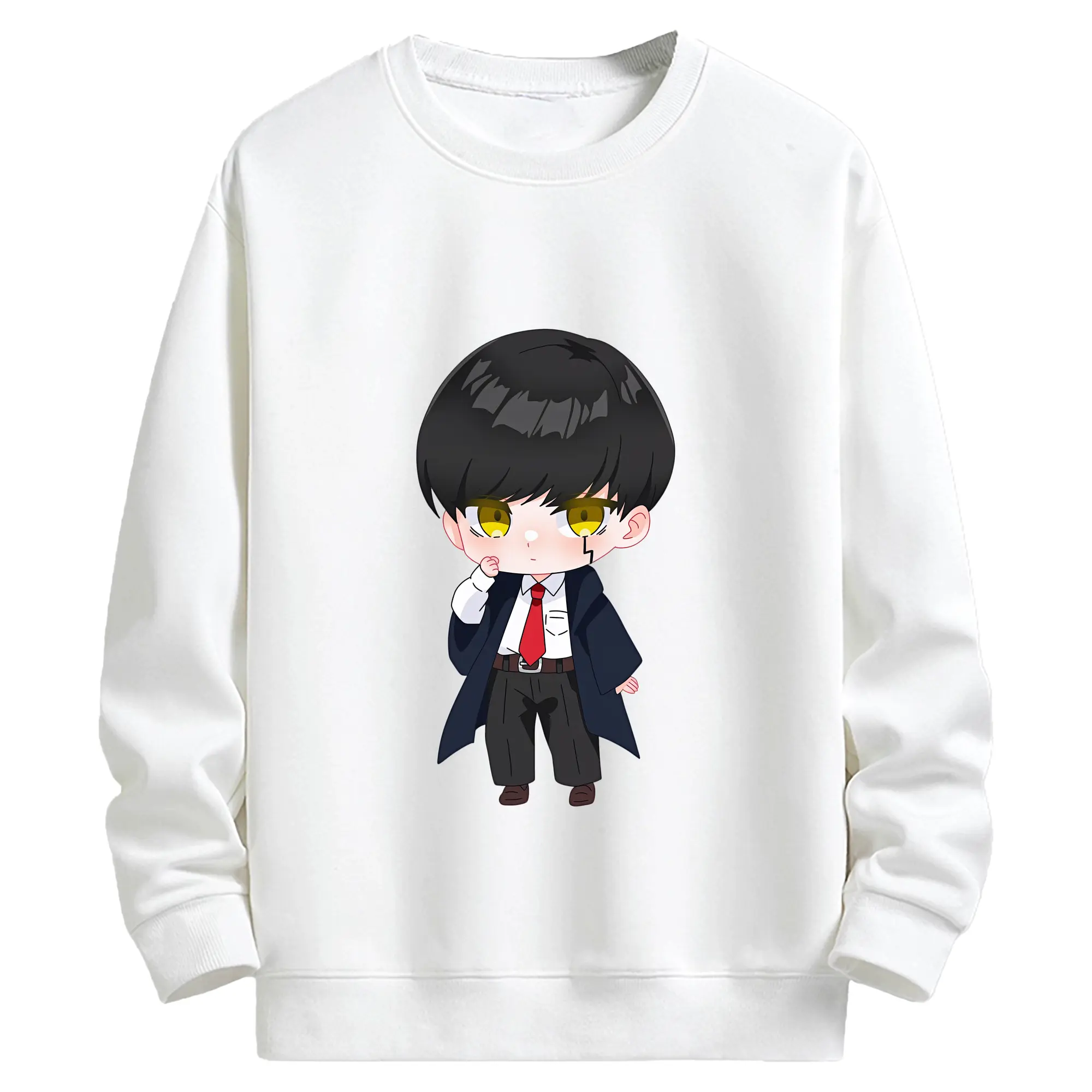 マッシュル グッズ,マッシュ・バーネデッド - キッズ クルーネックスウェットシャツ ・ フロントプリント ・ 綿80％ ポリエステル20％ ・ 快適 通学 スポーツ 日常使い お散歩用