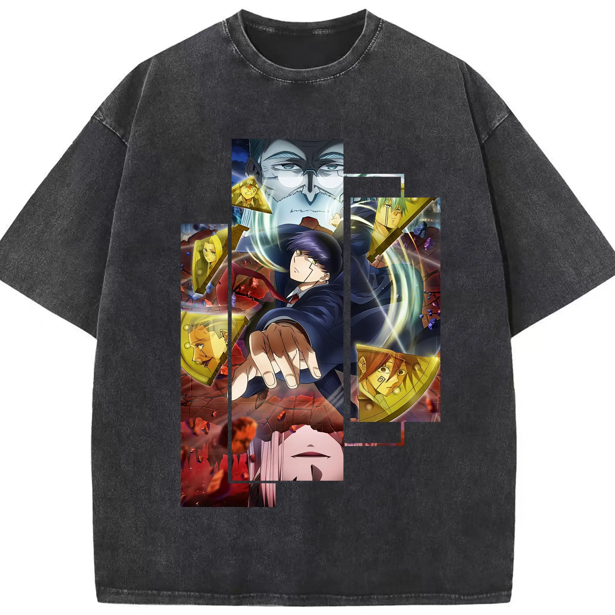 マッシュル グッズ,マッシュ・バーネデッド - 綿100％ ヴィンテージ風 半袖Tシャツ ・ フロントプリント ・ 柔らか肌触り ・ 通気性 快適 ・ スポーツ カジュアル 外出用