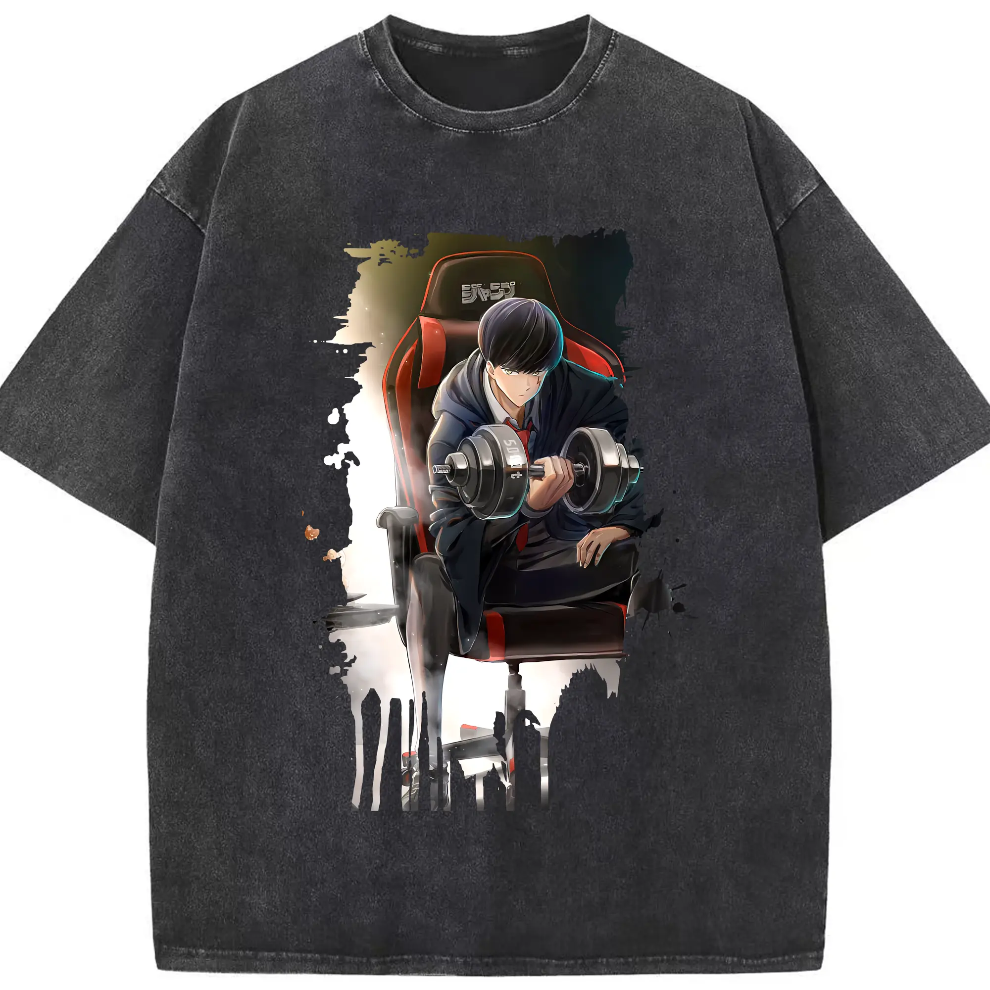 マッシュル グッズ,マッシュ・バーネデッド - 綿100％ ヴィンテージ風 半袖Tシャツ ・ フロントプリント ・ 柔らか肌触り ・ 通気性 快適 ・ スポーツ カジュアル 外出用