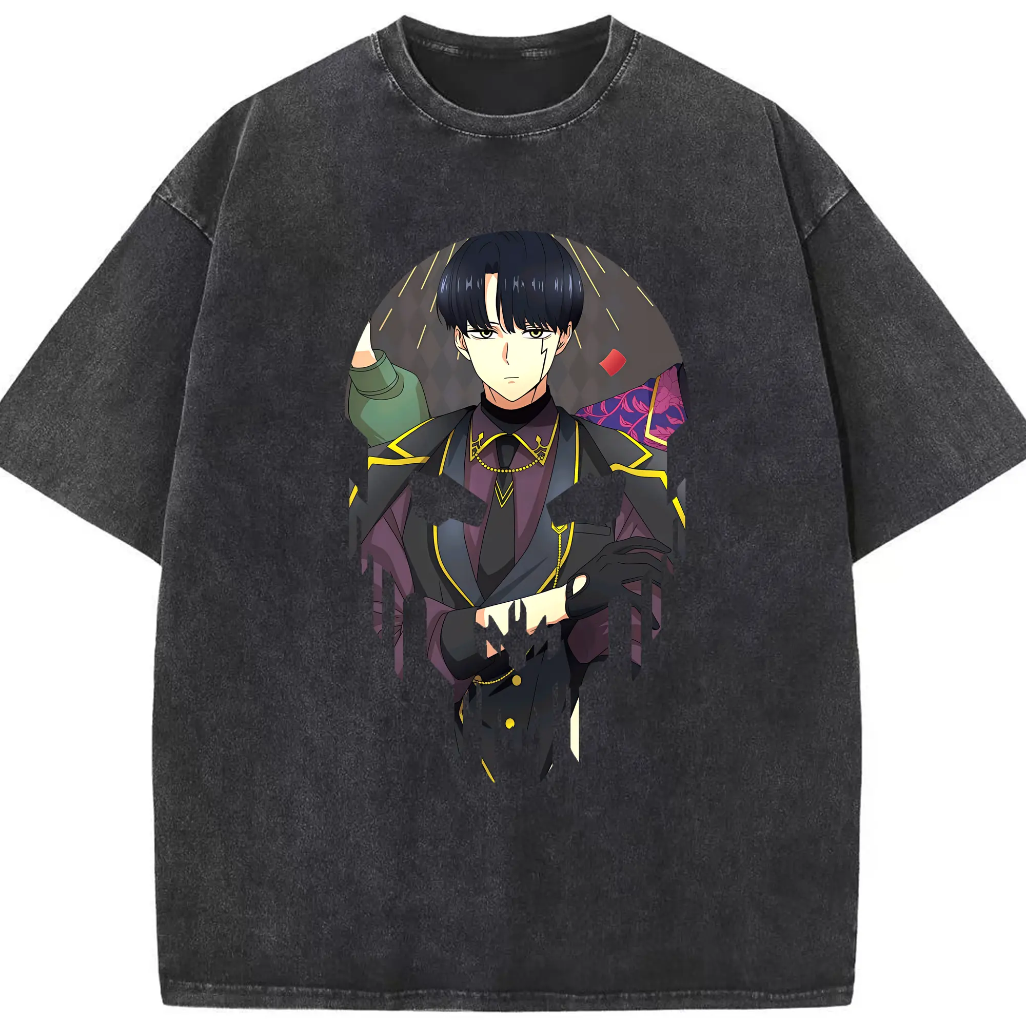 マッシュル グッズ,マッシュ・バーネデッド - 綿100％ ヴィンテージ風 半袖Tシャツ ・ フロントプリント ・ 柔らか肌触り ・ 通気性 快適 ・ スポーツ カジュアル 外出用