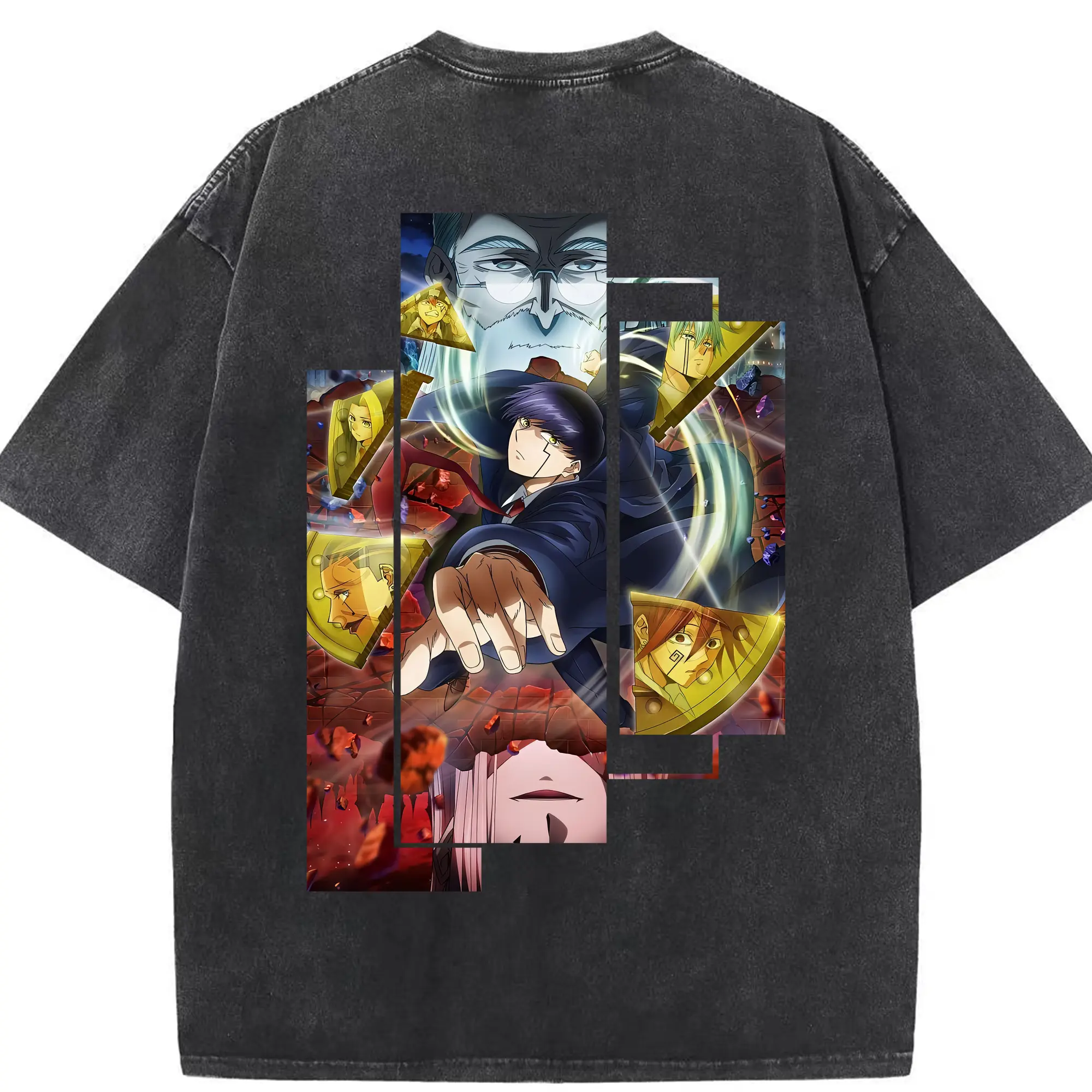 マッシュル グッズ,マッシュ・バーネデッド - 綿100％ ヴィンテージ風 半袖Tシャツ ・ 背面プリント ・ 柔らか肌触り ・ 通気性 快適 ・ スポーツ カジュアル 外出用