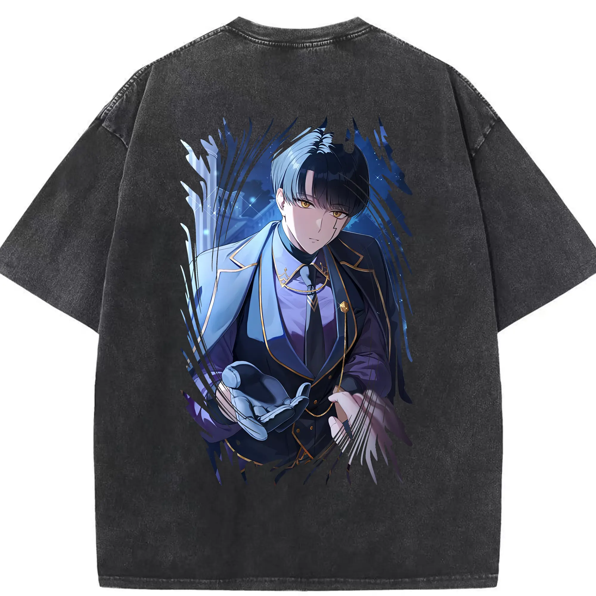 マッシュル グッズ,マッシュ・バーネデッド - 綿100％ ヴィンテージ風 半袖Tシャツ ・ 背面プリント ・ 柔らか肌触り ・ 通気性 快適 ・ スポーツ カジュアル 外出用