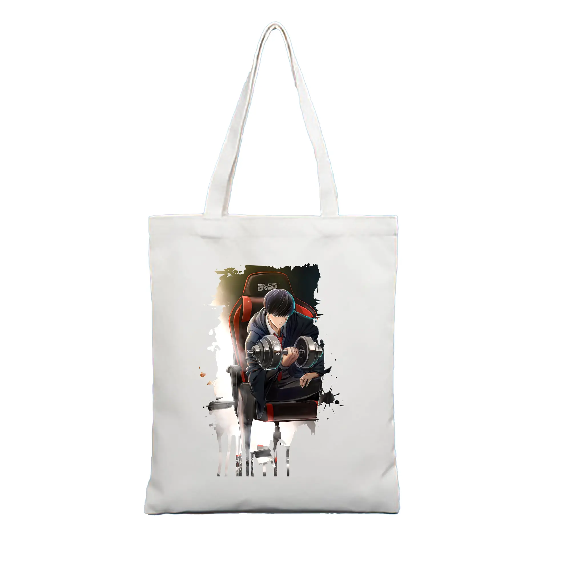 マッシュル グッズ,マッシュ・バーネデッド - 縦型キャンバス手提げバッグ（トートバッグ） ・ キャンバス素材 ・ ショッピング用 ・ 軽量 丈夫 お手入れ簡単