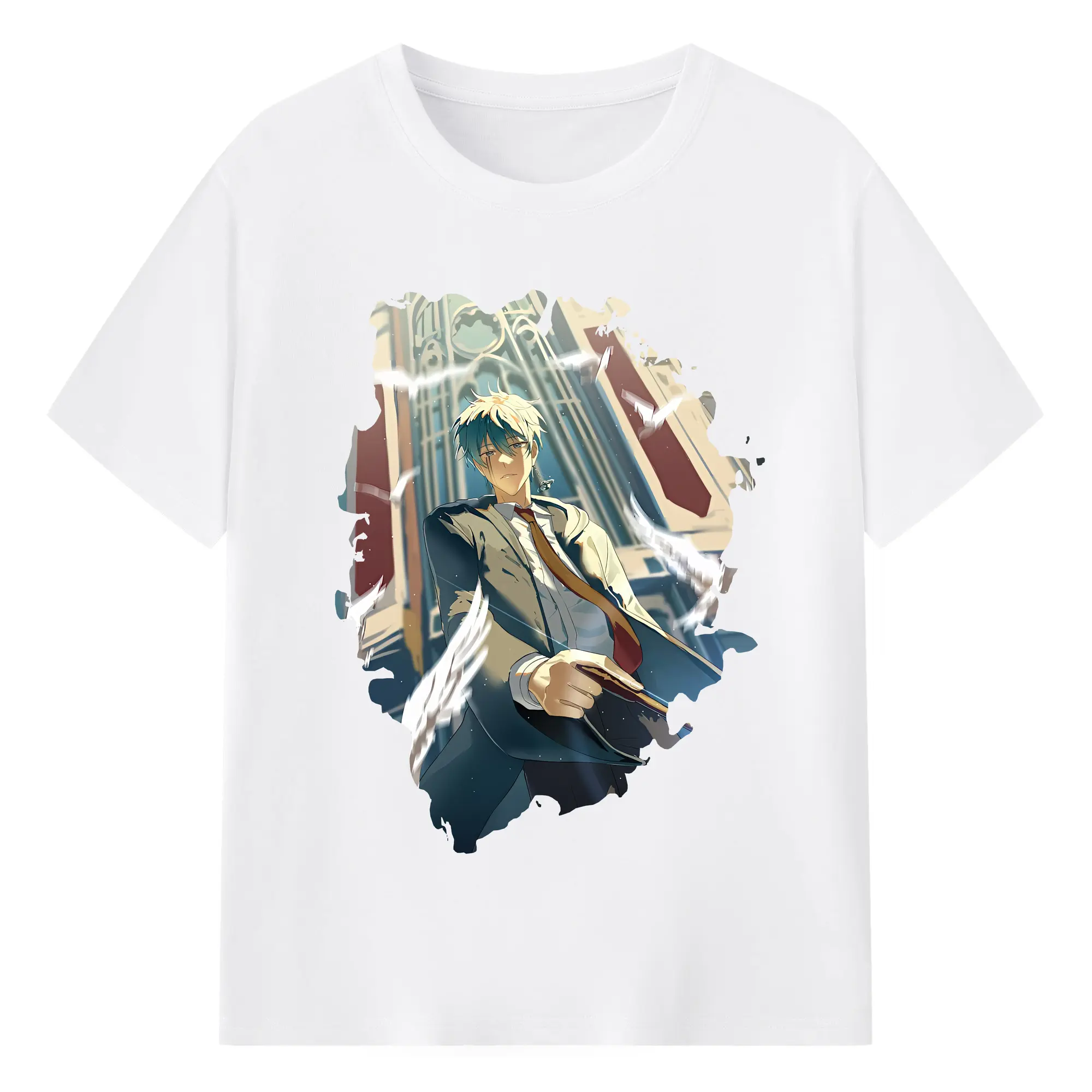 マッシュル グッズ,ランス・クラウン - 綿100％ 半袖Tシャツ ・ フロントプリント ・ 快適 通気性 ・ 日常使い 散歩 スポーツ用