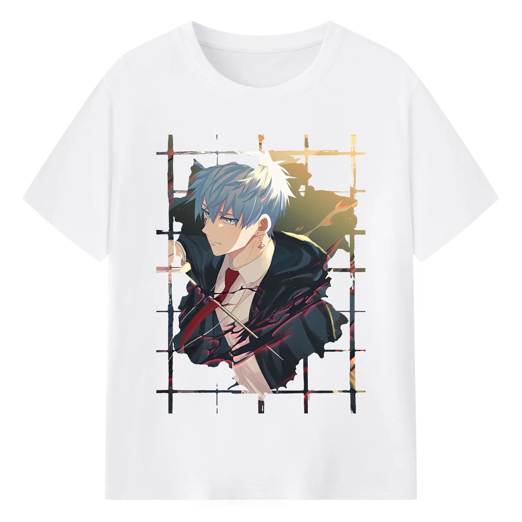 マッシュル グッズ,ランス・クラウン - 綿100％ 半袖Tシャツ ・ フロントプリント ・ 快適 通気性 ・ 日常使い 散歩 スポーツ用