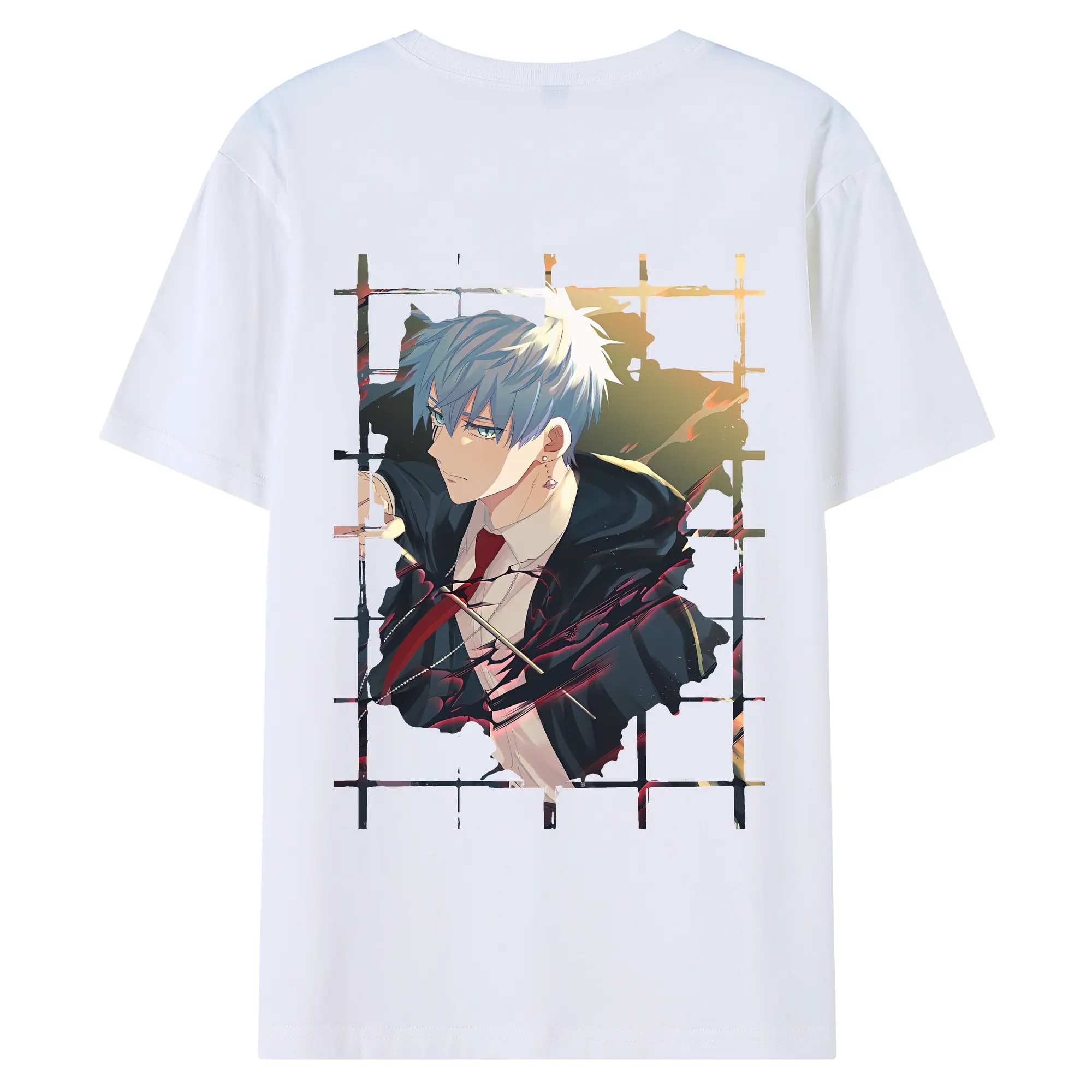 マッシュル グッズ,ランス・クラウン - 綿100％ 半袖Tシャツ ・ バックプリント ・ 快適 通気性 ・ 日常使い 散歩 スポーツ用