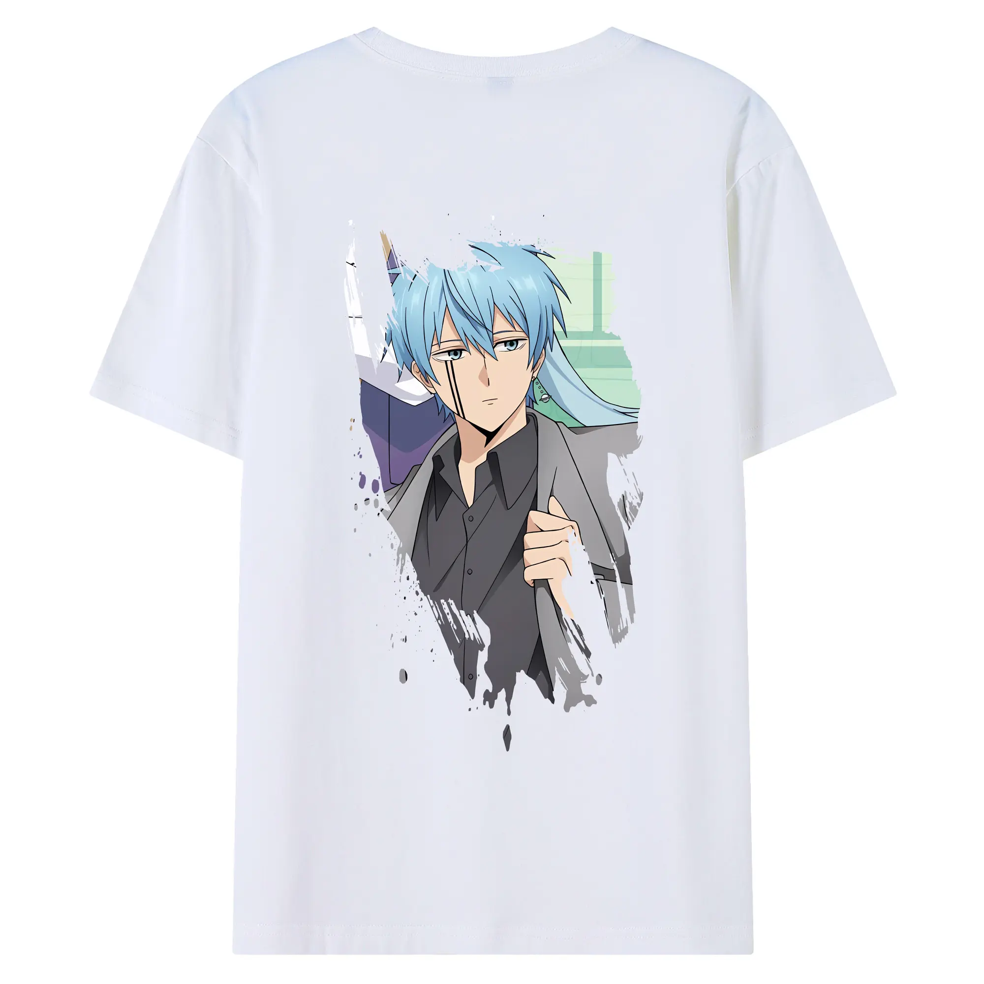 マッシュル グッズ,ランス・クラウン - 綿100％ 半袖Tシャツ ・ バックプリント ・ 快適 通気性 ・ 日常使い 散歩 スポーツ用