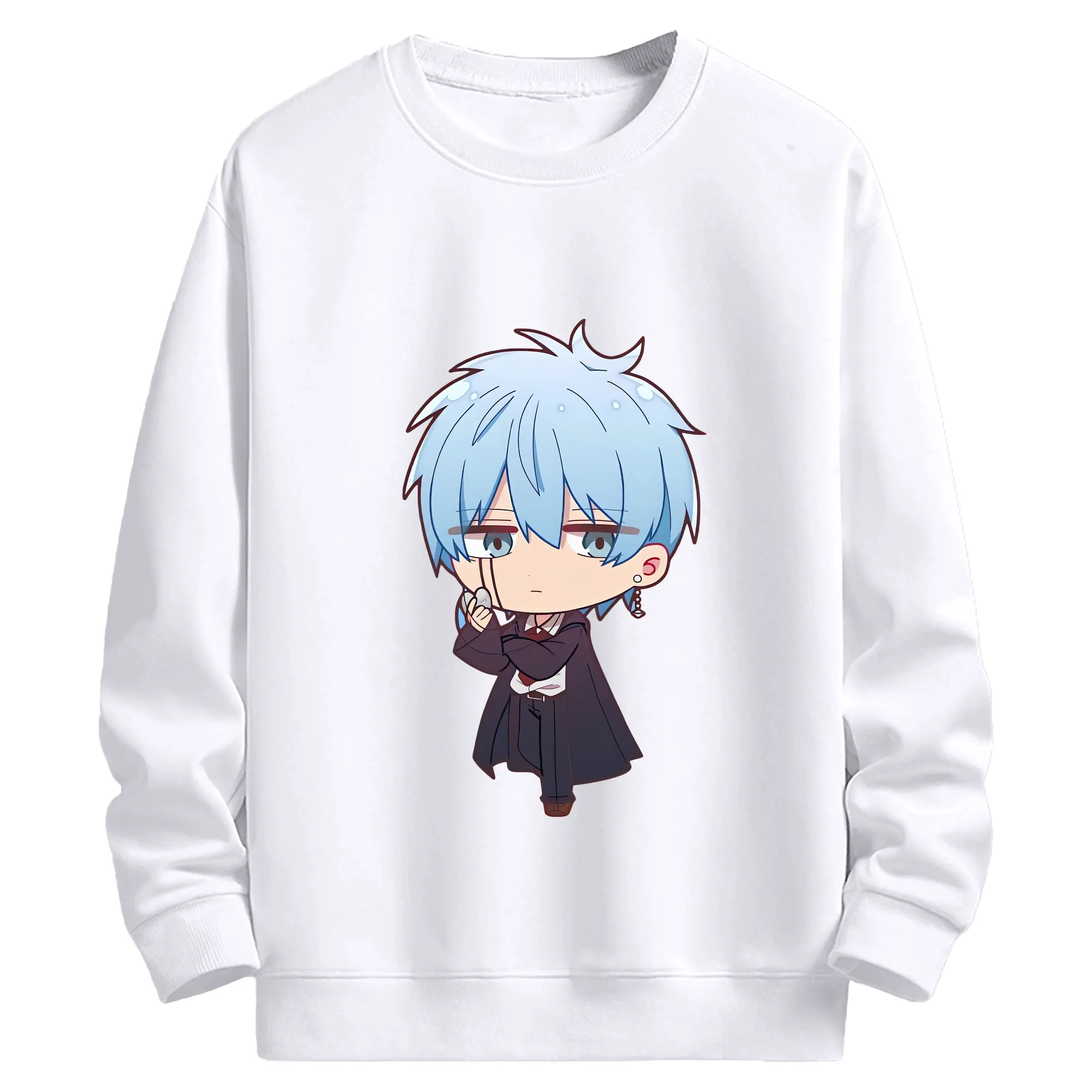 マッシュル グッズ,ランス・クラウン - 高品質 クルーネック スウェット ・ コットン59％ ポリエステル41％ ・ ユニセックス 長袖 トレーナー ・ カジュアル デイリー スポーツ 散歩用