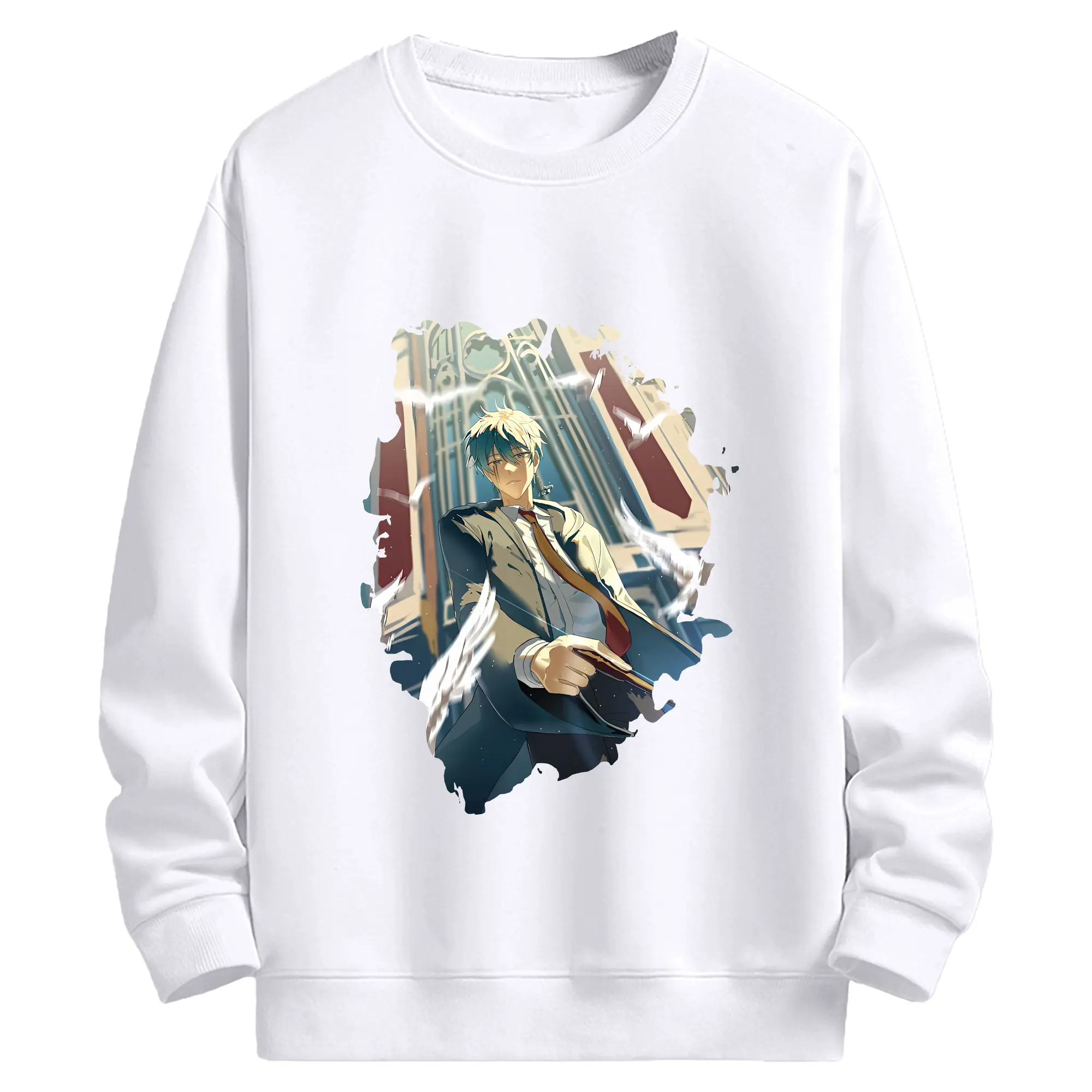 マッシュル グッズ,ランス・クラウン - 高品質 クルーネック スウェット ・ コットン59％ ポリエステル41％ ・ ユニセックス 長袖 トレーナー ・ カジュアル デイリー スポーツ 散歩用