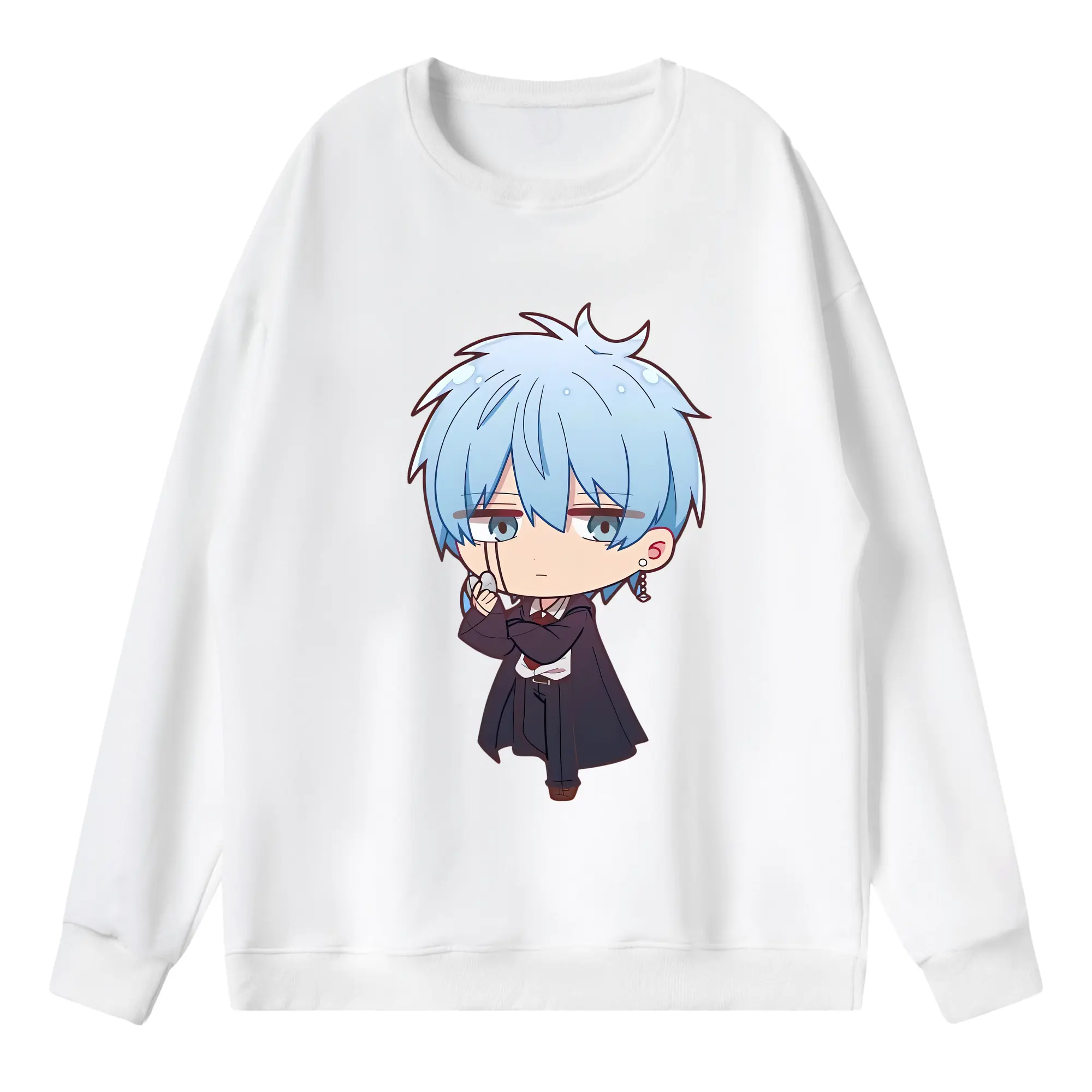 マッシュル グッズ,ランス・クラウン - 薄手 クルーネック スウェット 裏毛260g · ポリエステル 春秋向け カジュアル 男女兼用 · トレーナー デイリー スポーツ 散歩に最適