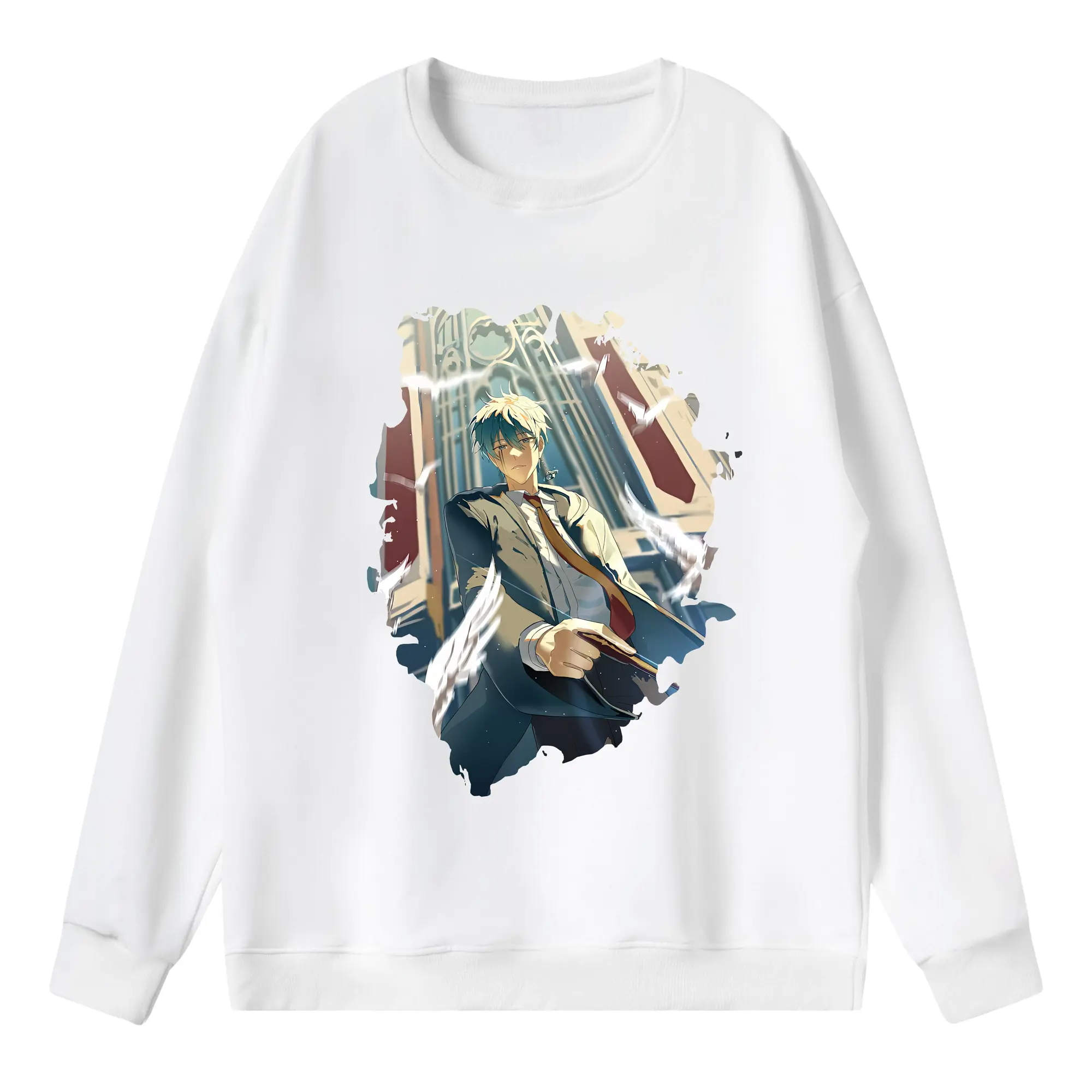 マッシュル グッズ,ランス・クラウン - 薄手 クルーネック スウェット 裏毛260g · ポリエステル 春秋向け カジュアル 男女兼用 · トレーナー デイリー スポーツ 散歩に最適