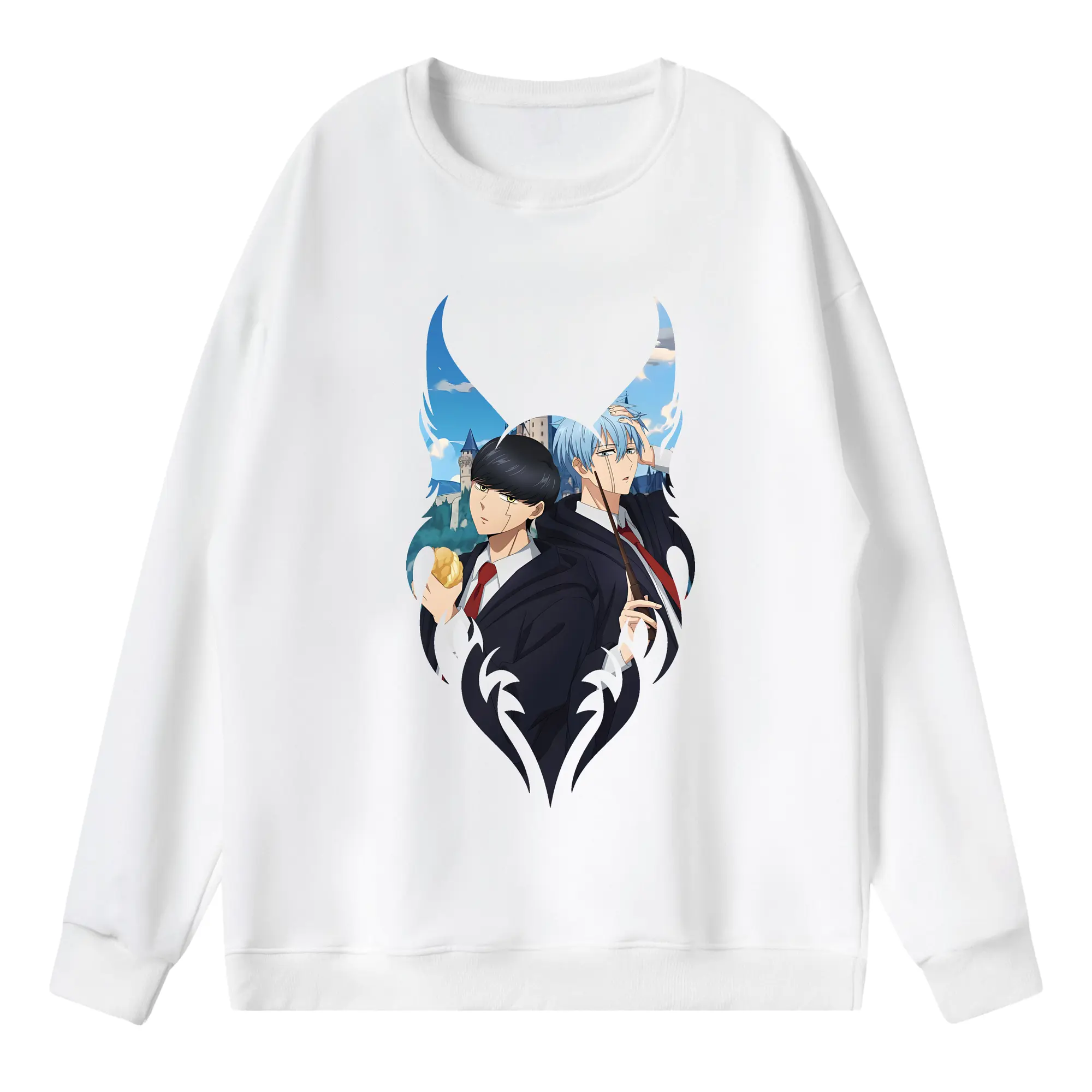 マッシュル グッズ,ランス・クラウン - 薄手 クルーネック スウェット 裏毛260g · ポリエステル 春秋向け カジュアル 男女兼用 · トレーナー デイリー スポーツ 散歩に最適