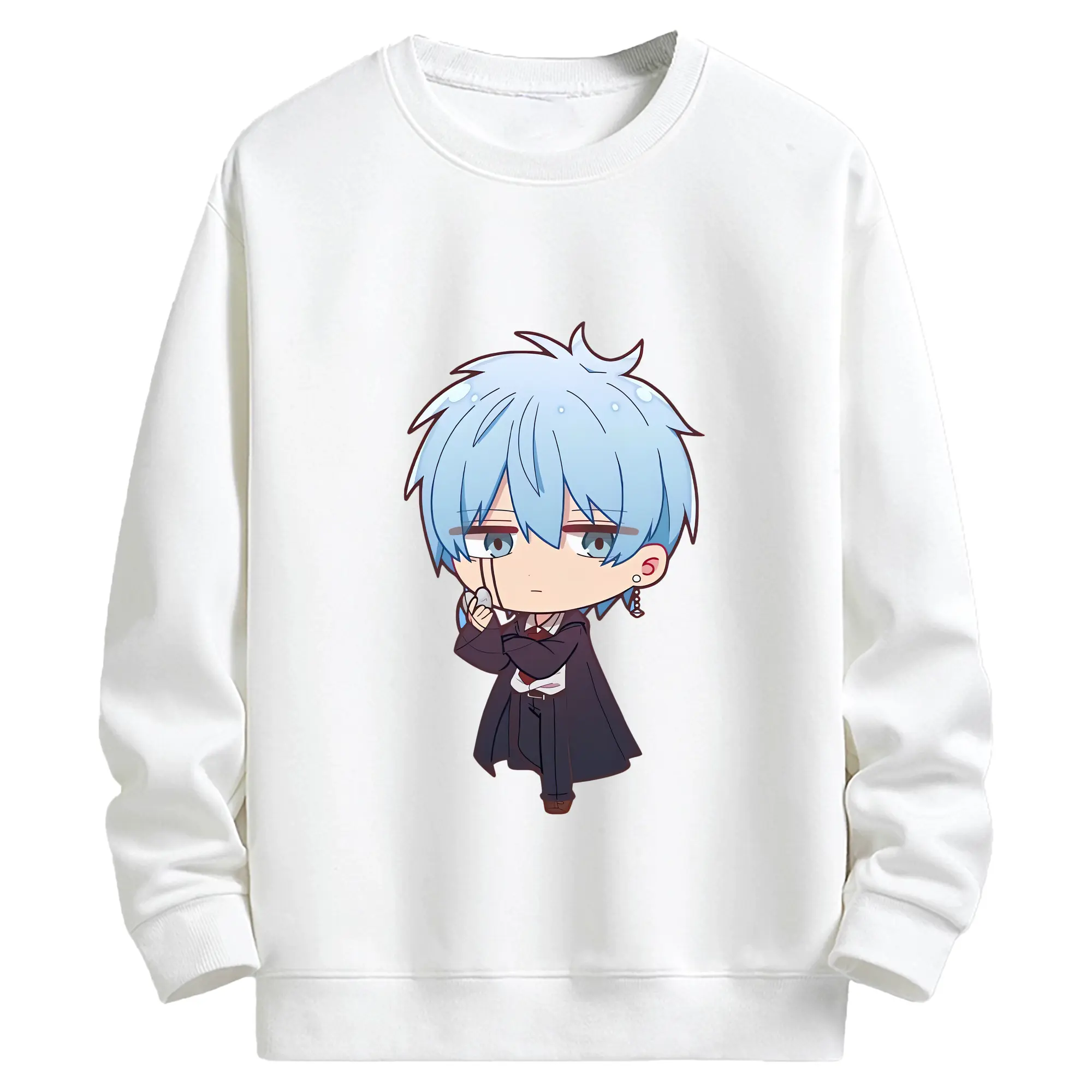 マッシュル グッズ,ランス・クラウン - キッズ クルーネックスウェットシャツ ・ フロントプリント ・ 綿80％ ポリエステル20％ ・ 快適 通学 スポーツ 日常使い お散歩用