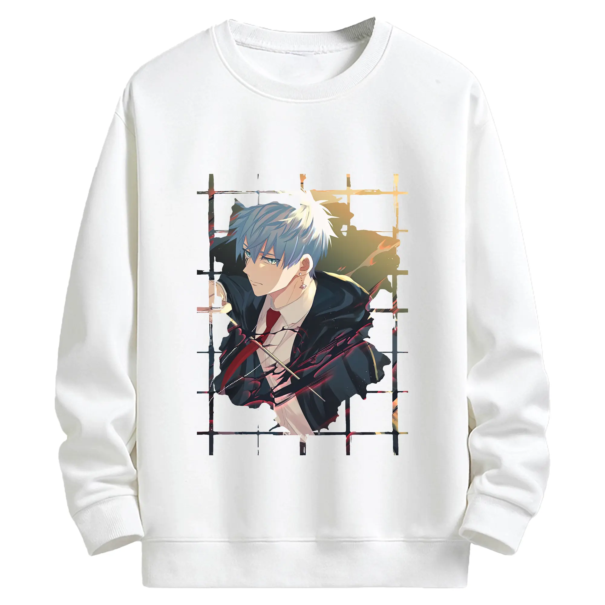 マッシュル グッズ,ランス・クラウン - キッズ クルーネックスウェットシャツ ・ フロントプリント ・ 綿80％ ポリエステル20％ ・ 快適 通学 スポーツ 日常使い お散歩用