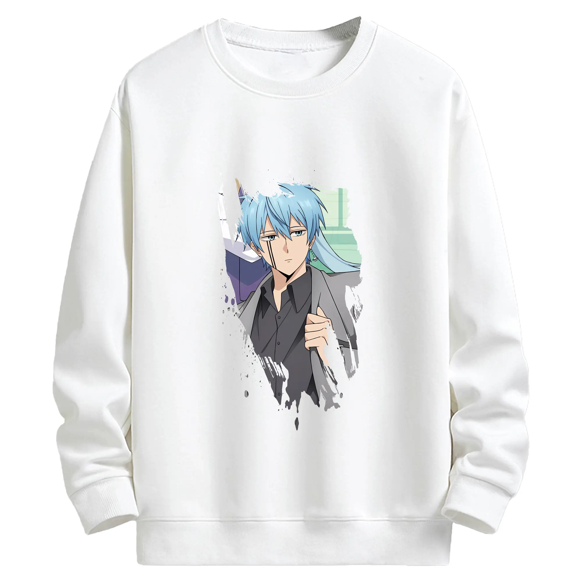 マッシュル グッズ,ランス・クラウン - キッズ クルーネックスウェットシャツ ・ フロントプリント ・ 綿80％ ポリエステル20％ ・ 快適 通学 スポーツ 日常使い お散歩用