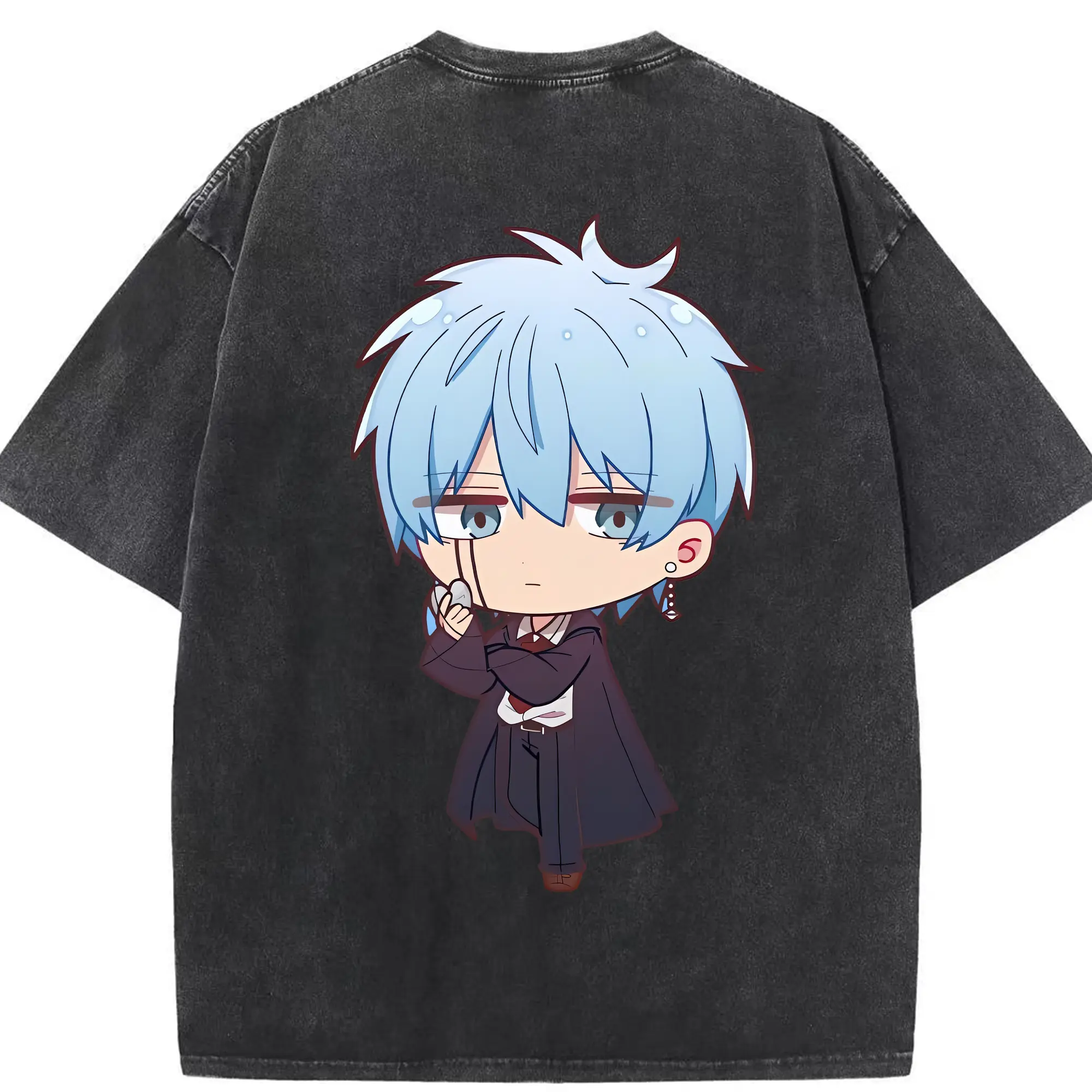 マッシュル グッズ,ランス・クラウン - 綿100％ ヴィンテージ風 半袖Tシャツ ・ 背面プリント ・ 柔らか肌触り ・ 通気性 快適 ・ スポーツ カジュアル 外出用