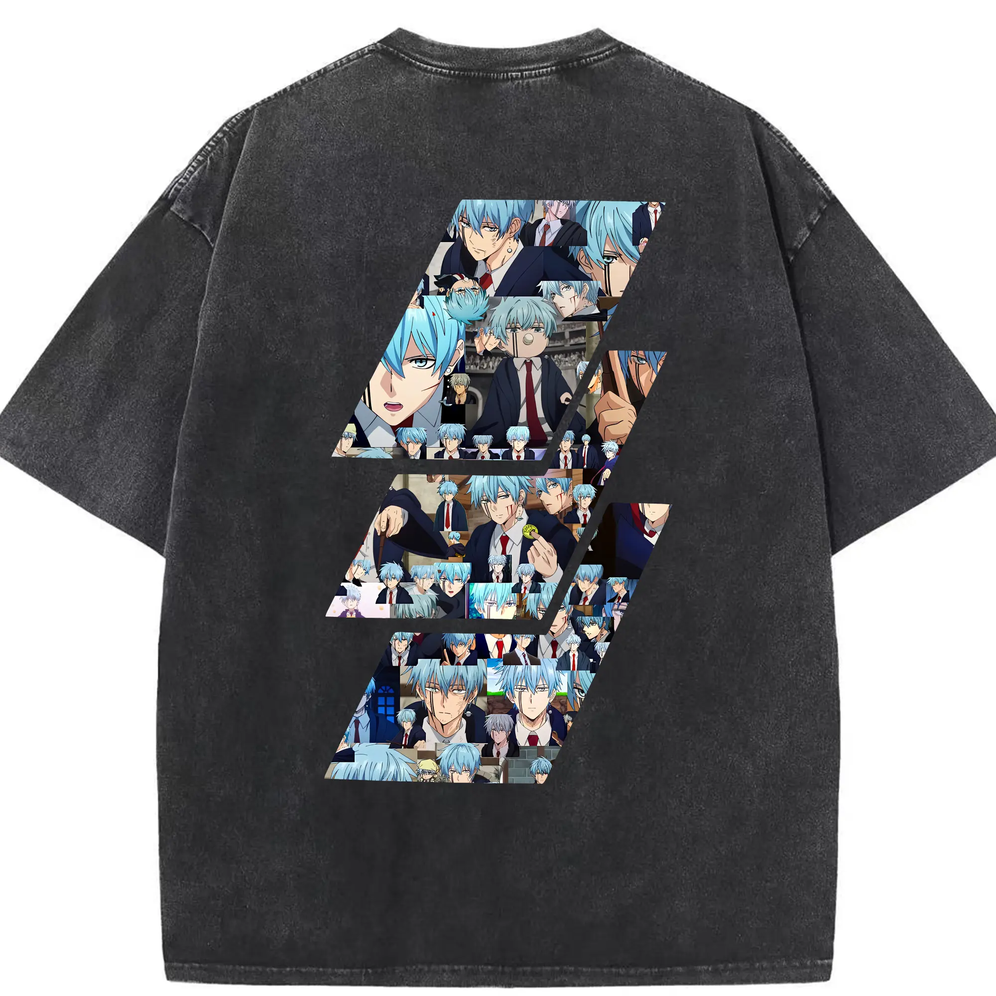 マッシュル グッズ,ランス・クラウン - 綿100％ ヴィンテージ風 半袖Tシャツ ・ 背面プリント ・ 柔らか肌触り ・ 通気性 快適 ・ スポーツ カジュアル 外出用