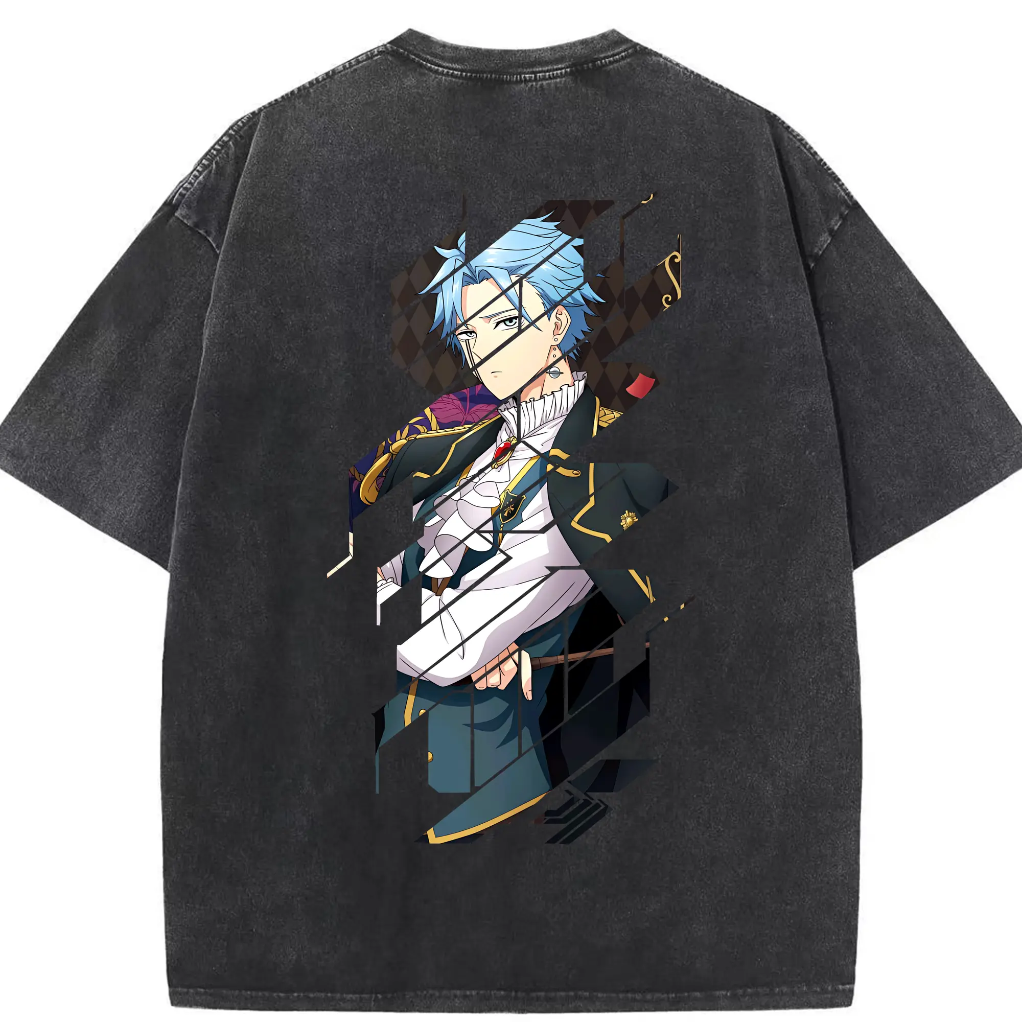 マッシュル グッズ,ランス・クラウン - 綿100％ ヴィンテージ風 半袖Tシャツ ・ 背面プリント ・ 柔らか肌触り ・ 通気性 快適 ・ スポーツ カジュアル 外出用