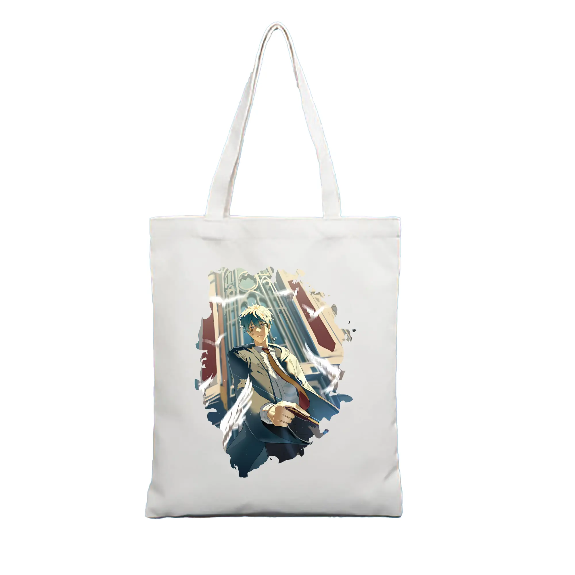 マッシュル グッズ,ランス・クラウン - 縦型キャンバス手提げバッグ（トートバッグ） ・ キャンバス素材 ・ ショッピング用 ・ 軽量 丈夫 お手入れ簡単