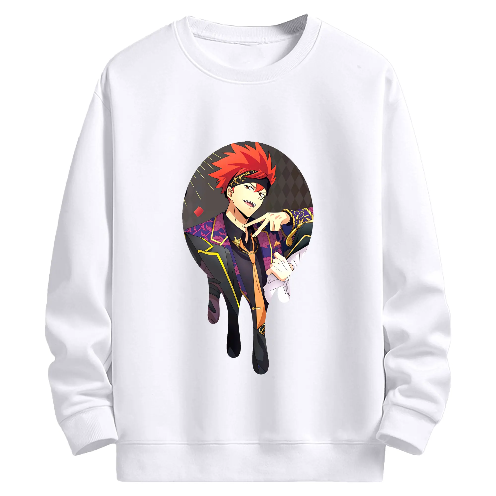 マッシュル グッズ,ドット・バレット - 高品質 クルーネック スウェット ・ コットン59％ ポリエステル41％ ・ ユニセックス 長袖 トレーナー ・ カジュアル デイリー スポーツ 散歩用