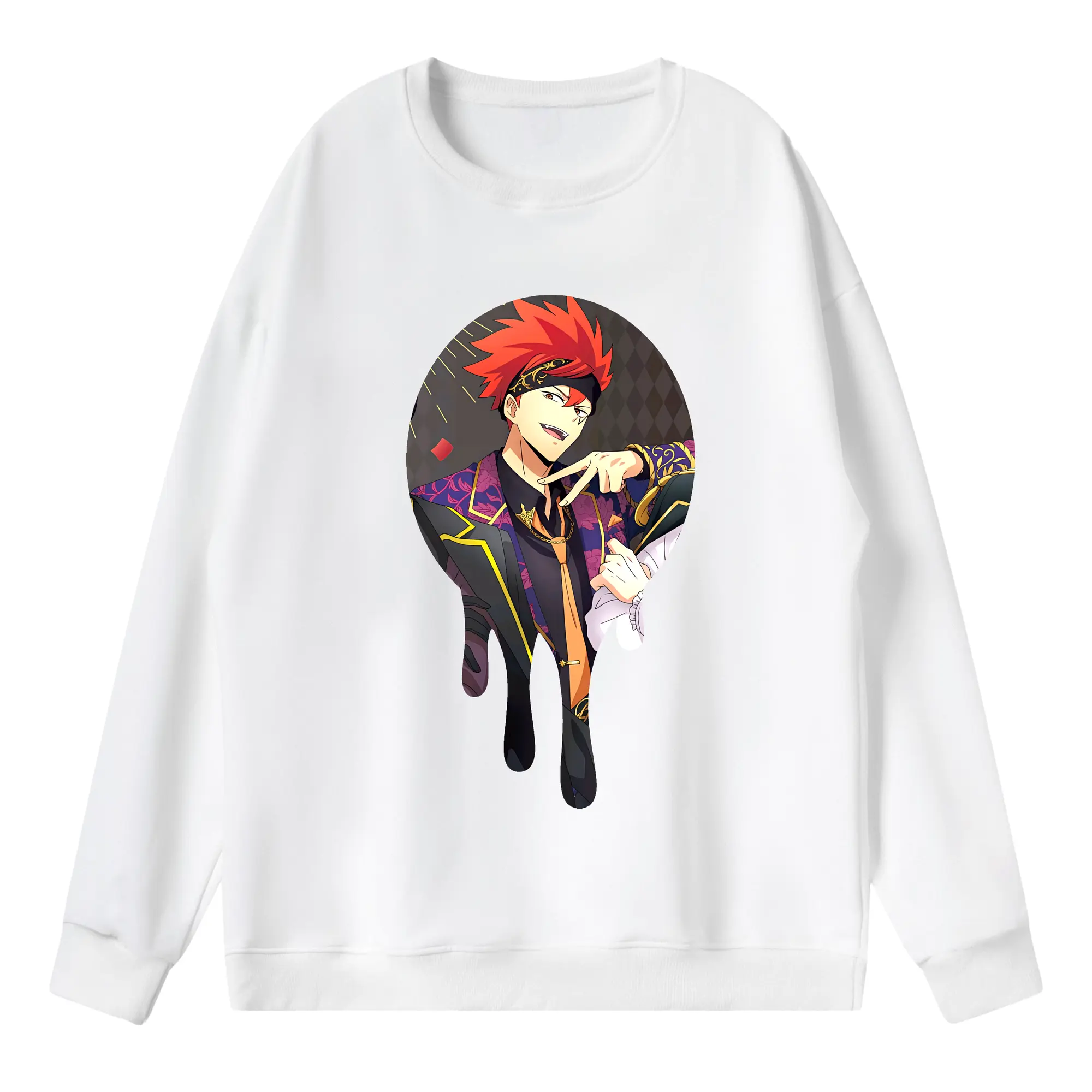 マッシュル グッズ,ドット・バレット - 薄手 クルーネック スウェット 裏毛260g · ポリエステル 春秋向け カジュアル 男女兼用 · トレーナー デイリー スポーツ 散歩に最適