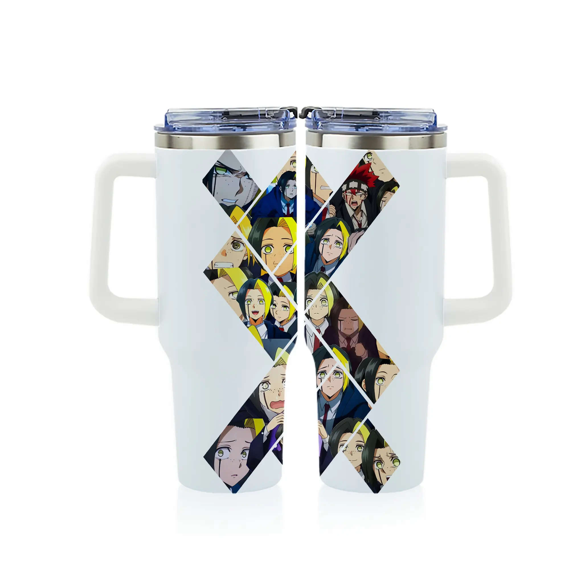 マッシュル グッズ,フィン・エイムズ - 1200mL フルプリント車用タンブラー ・ 304ステンレス 内側 ・ 201ステンレス 外側 ・ 保温 保冷 ・ 通勤 ドライブ アウトドア用