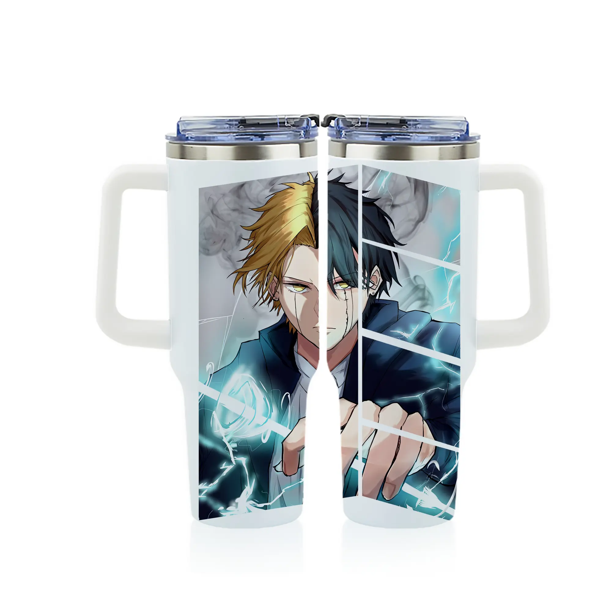 マッシュル グッズ,レイン・エイムズ - 1200mL フルプリント車用タンブラー ・ 304ステンレス 内側 ・ 201ステンレス 外側 ・ 保温 保冷 ・ 通勤 ドライブ アウトドア用